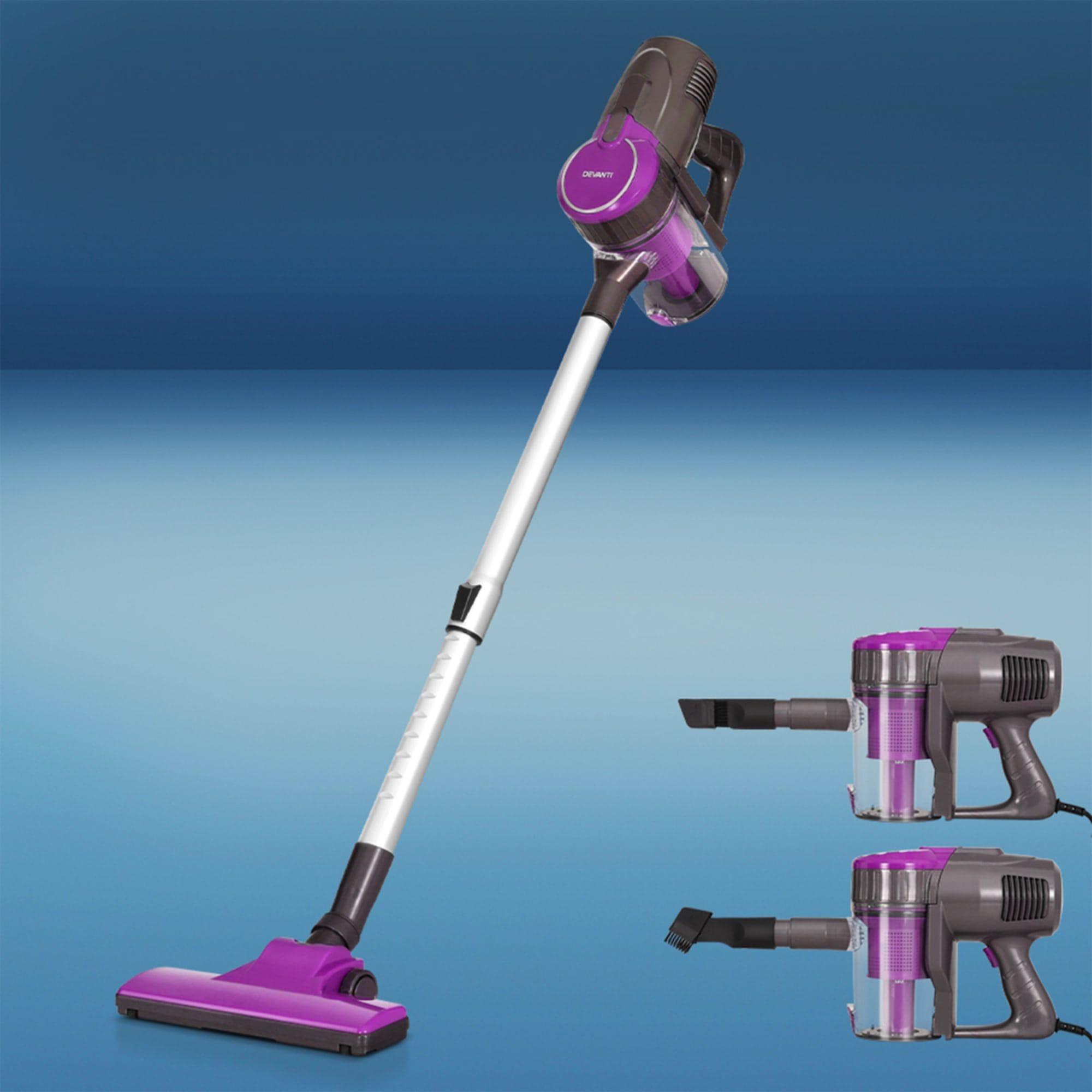 Devanti Corded Handheld Bagless Vacuum Cleaner Handstick Purple Image 2