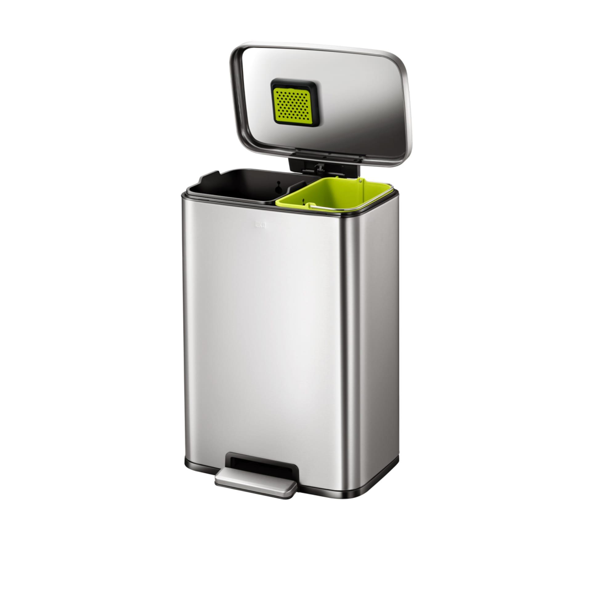 EKO Madison Step Can Recycling 25L+20L Stainless Steel Image 5