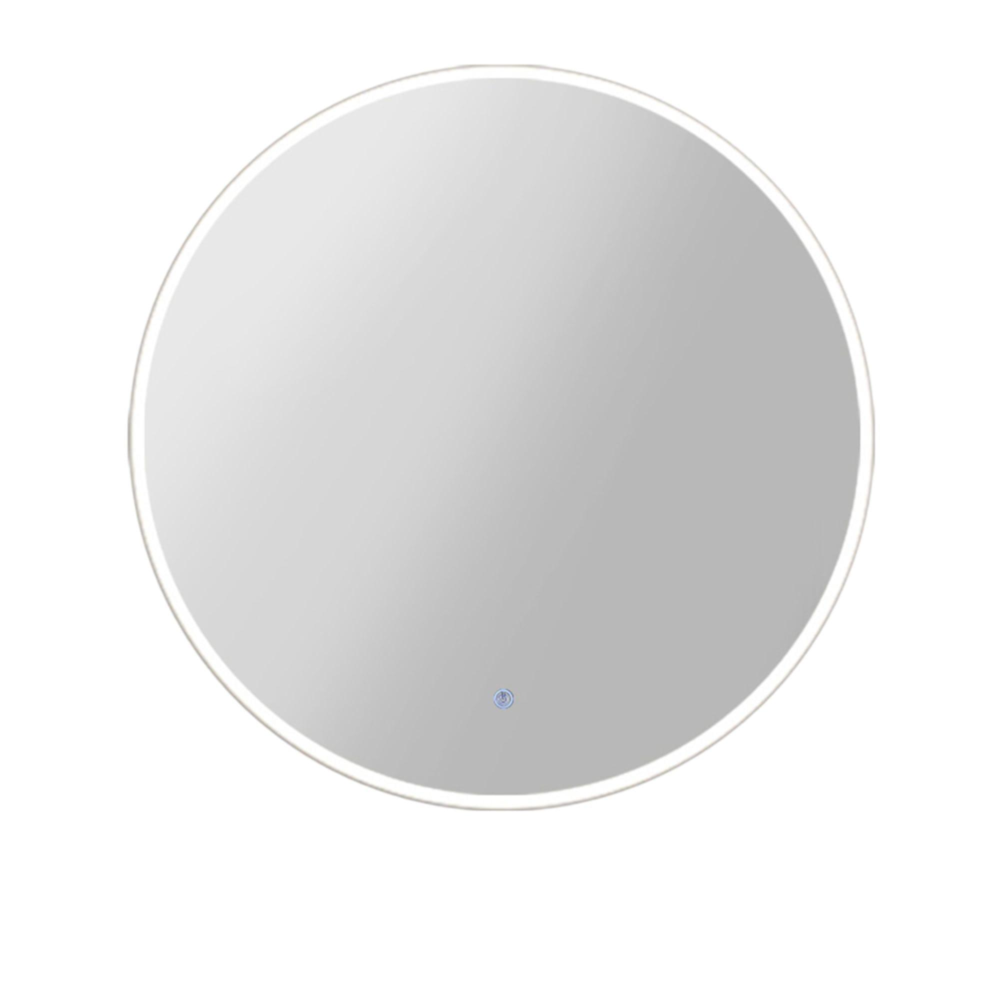 Embellir Round Bathroom Wall Mirror with LED Light 70cm Image 1