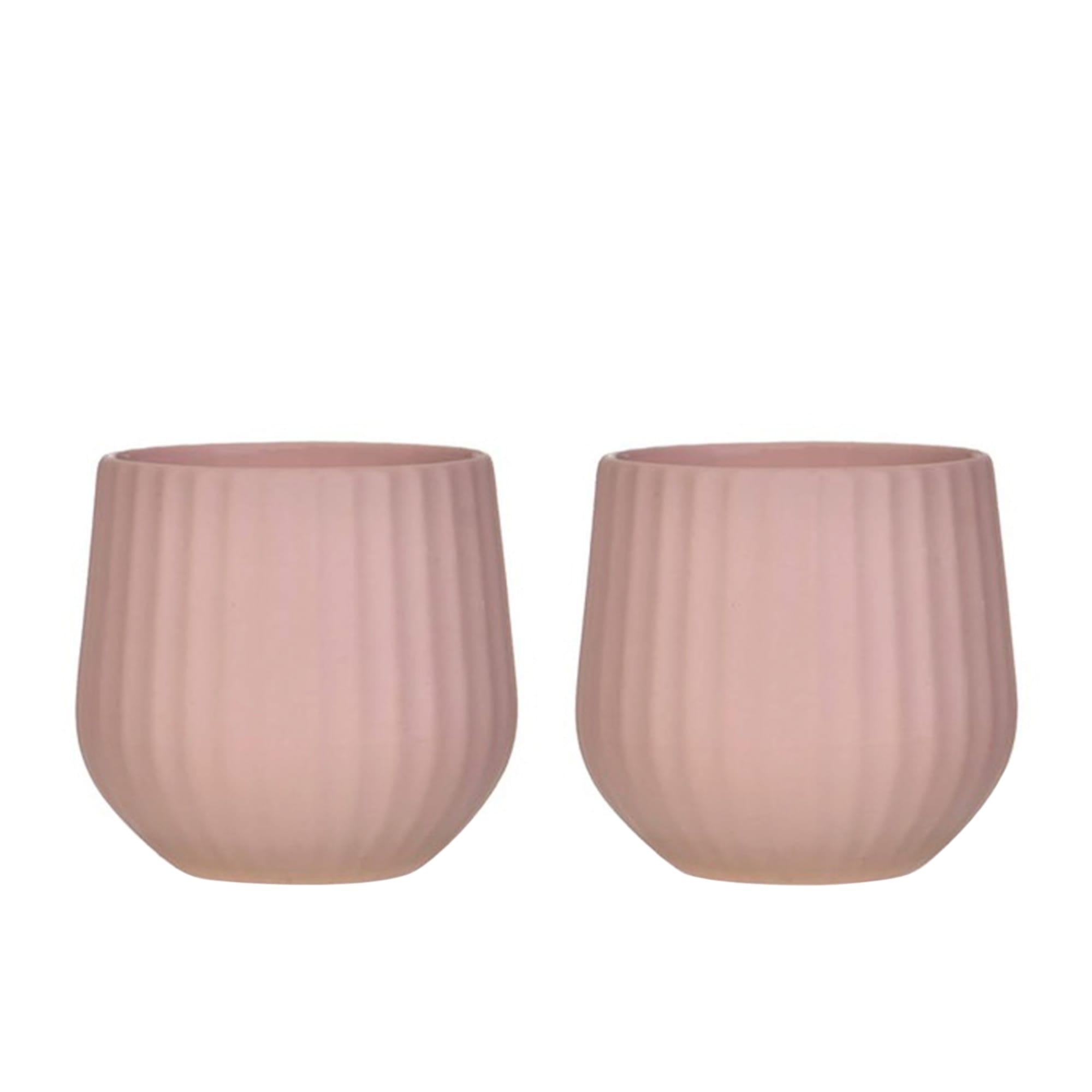 Garden Trading Linear Tumblers 200ml Set of 2 Pink Gin Image 1