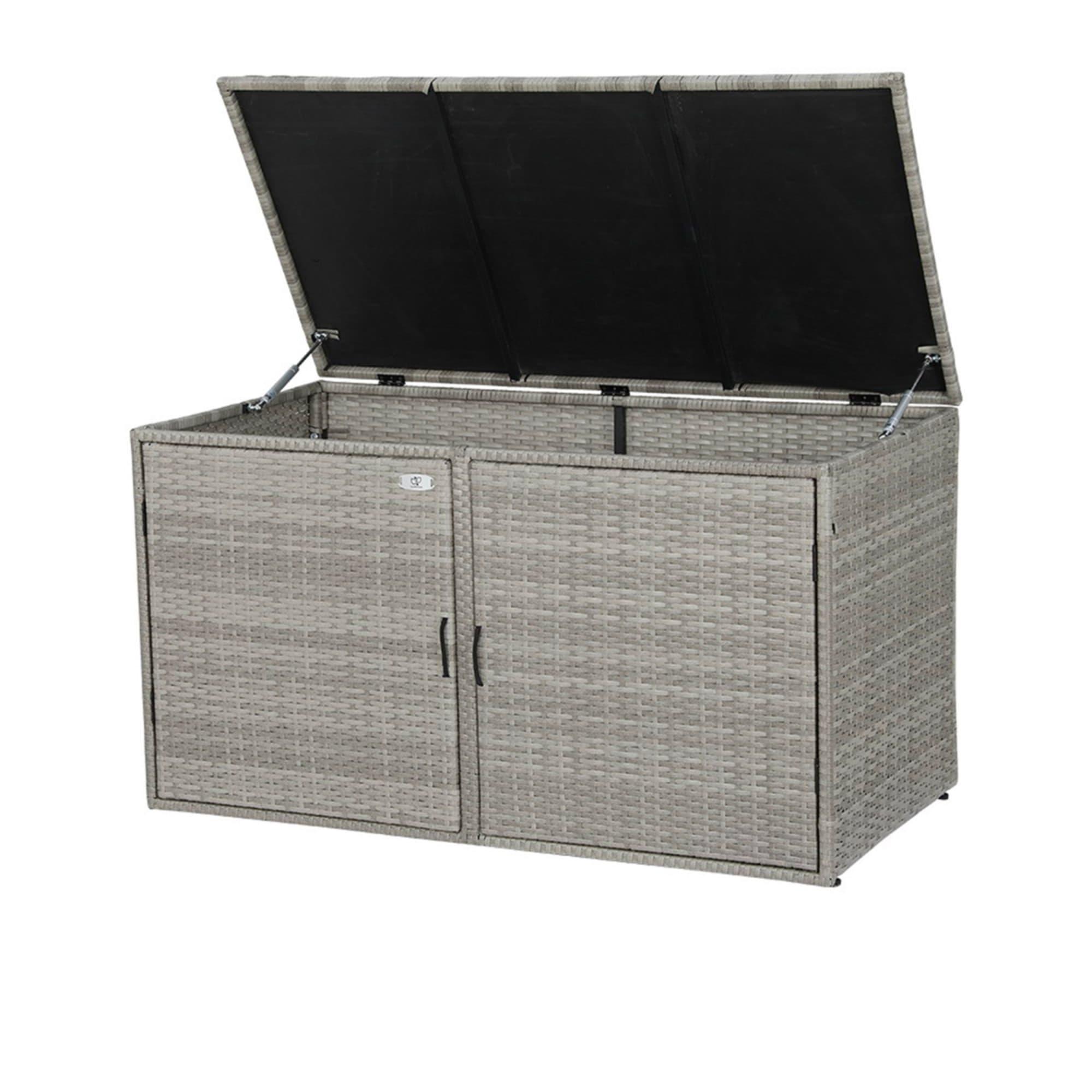Gardeon Outdoor Storage Box Wicker Shelf Chest 333L Image 4
