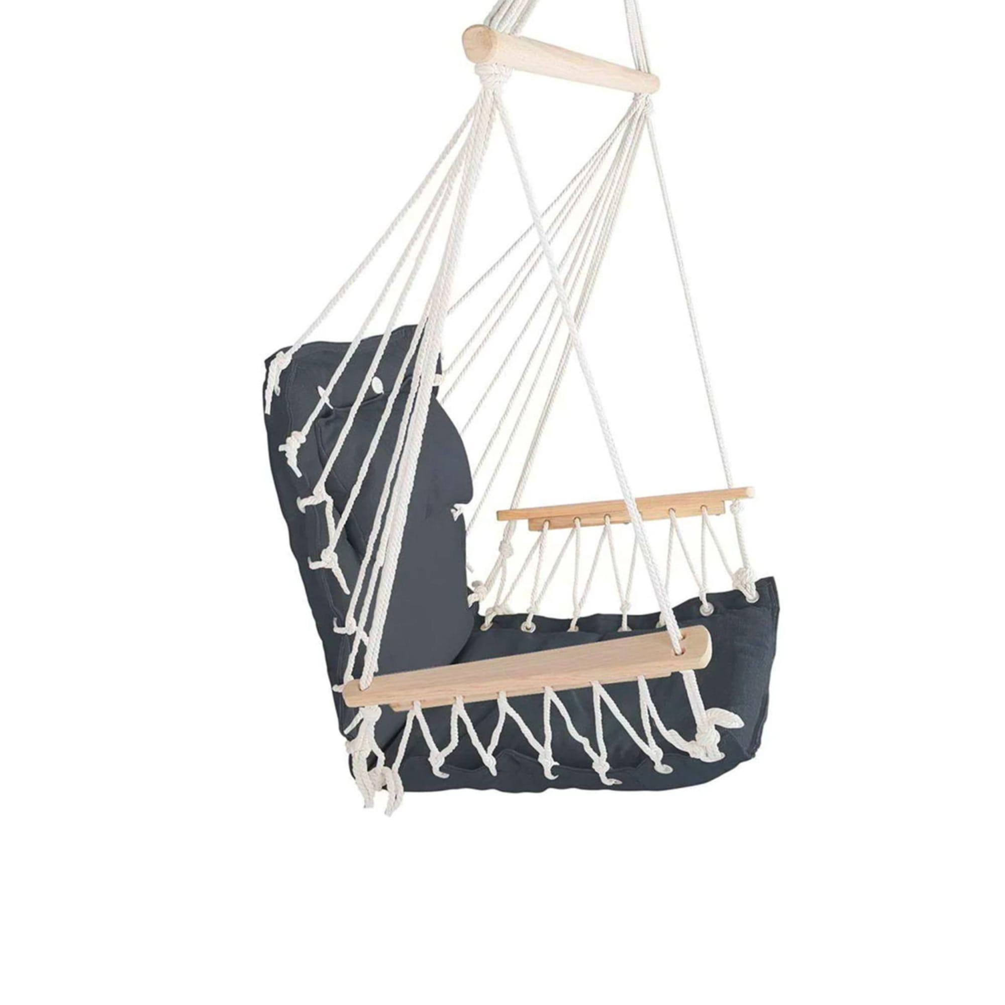 Gardeon Swing Chair Hammock Grey Image 3