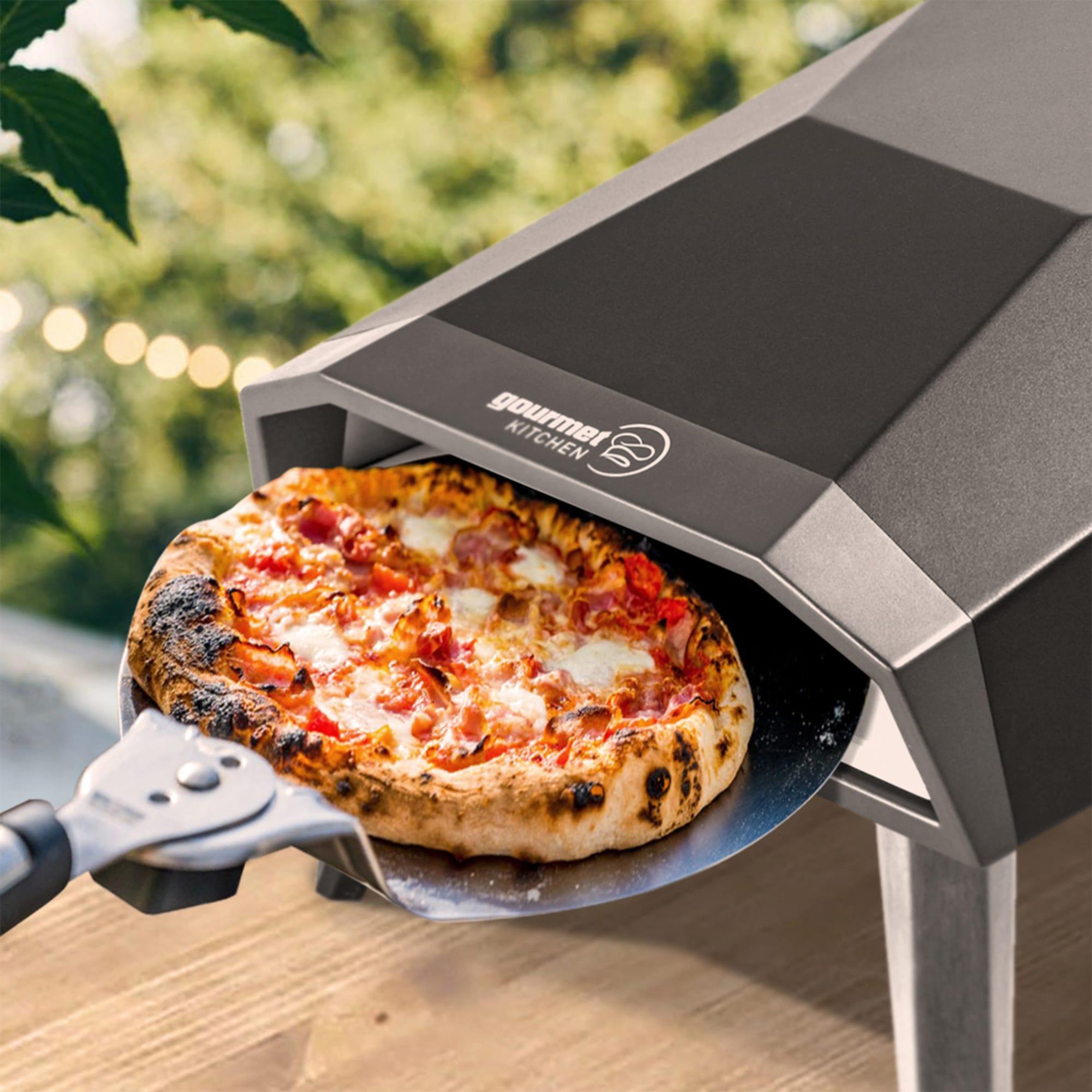 Gourmet Kitchen Portable Gas Pizza Oven with Pizza Stone and Carry Bag Image 3