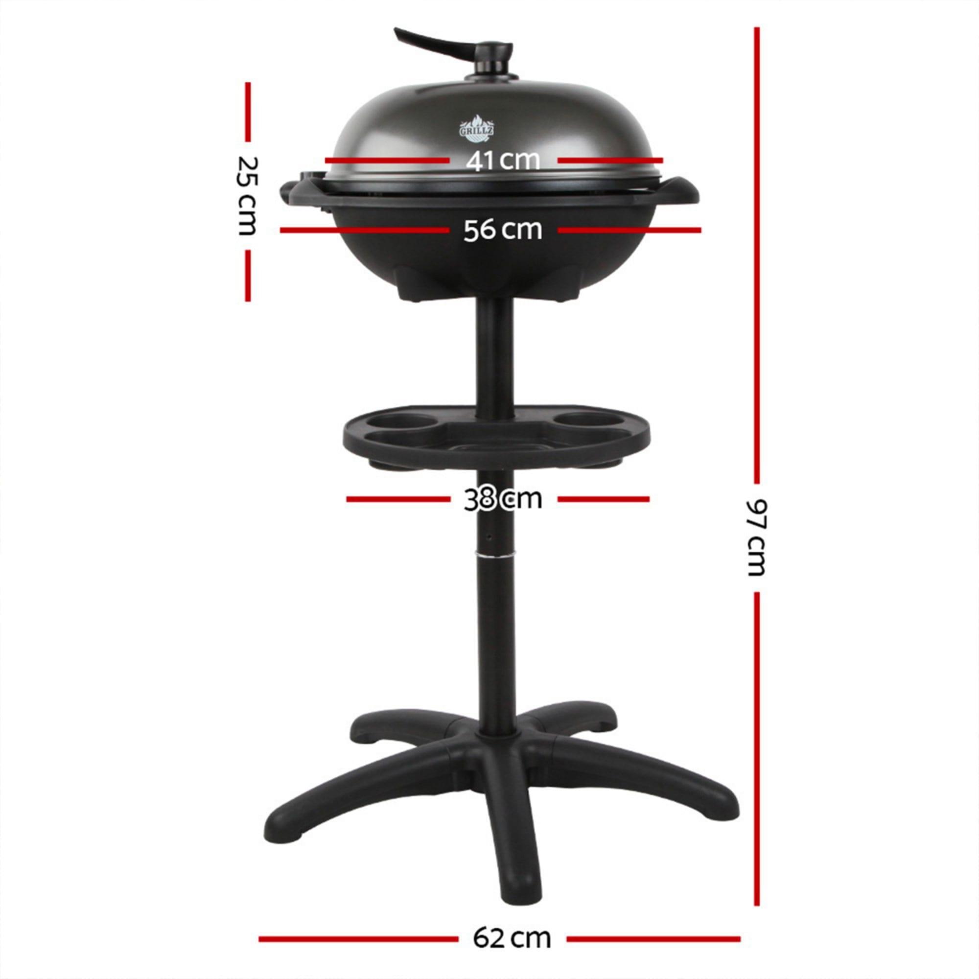 Grillz Portable Electric Barbecue Grill with Stand Image 3