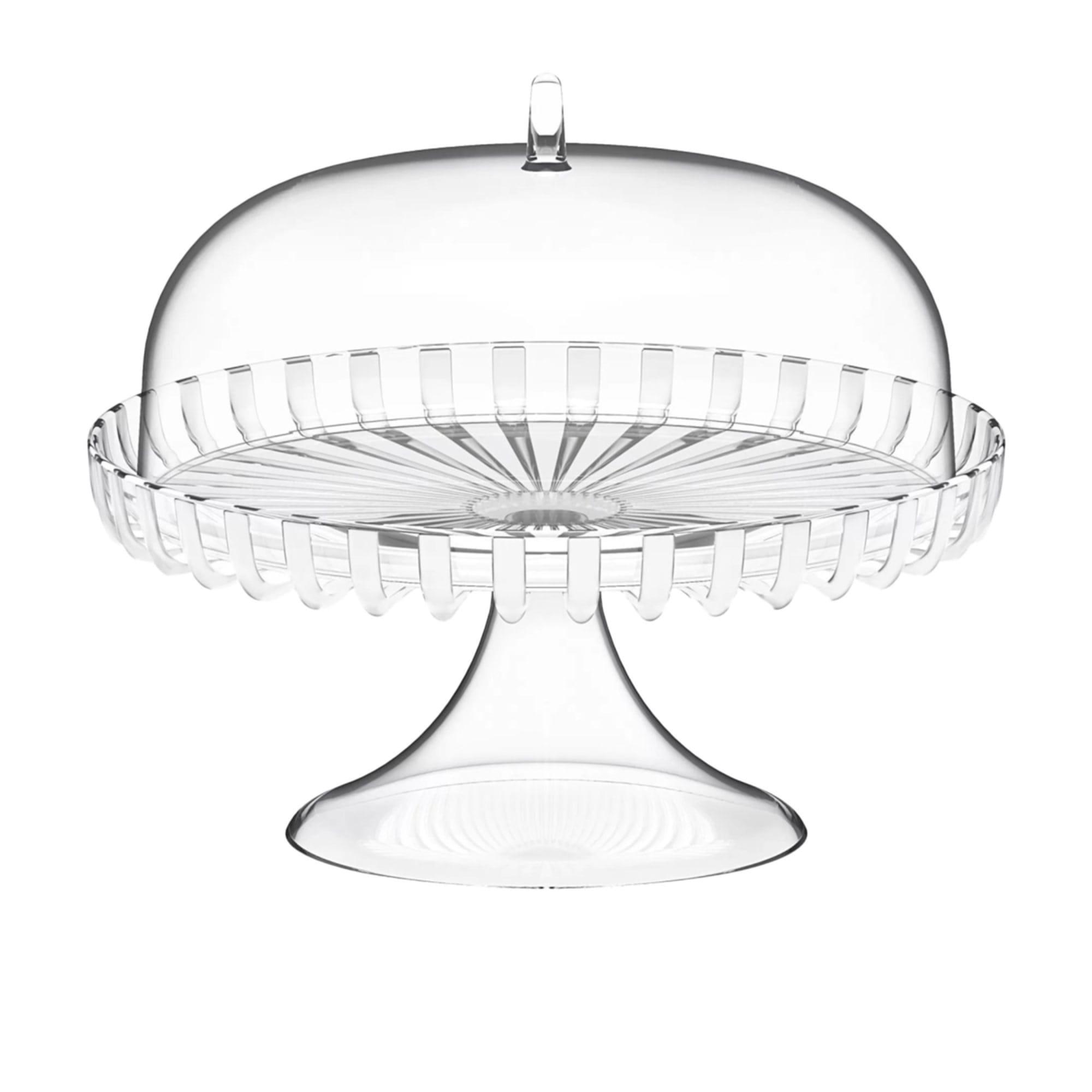 Guzzini Dolcevita Cake Stand with Dome 31cm Mother of Pearl Image 1