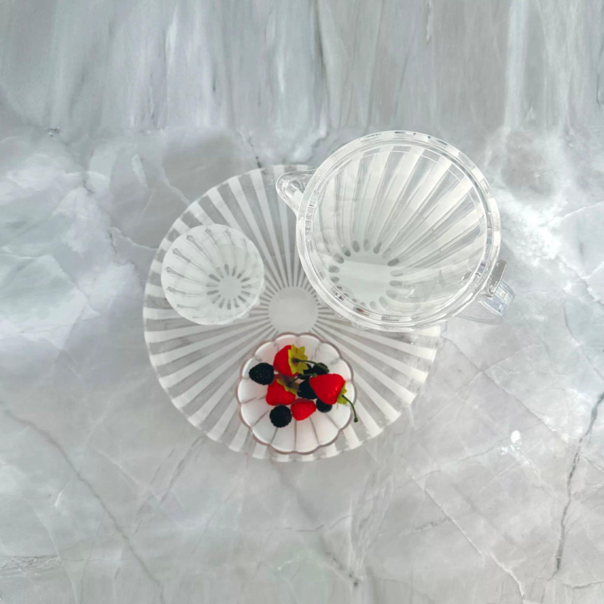 Guzzini Dolcevita Round Serving Tray 31cm Mother of Pearl Image 3