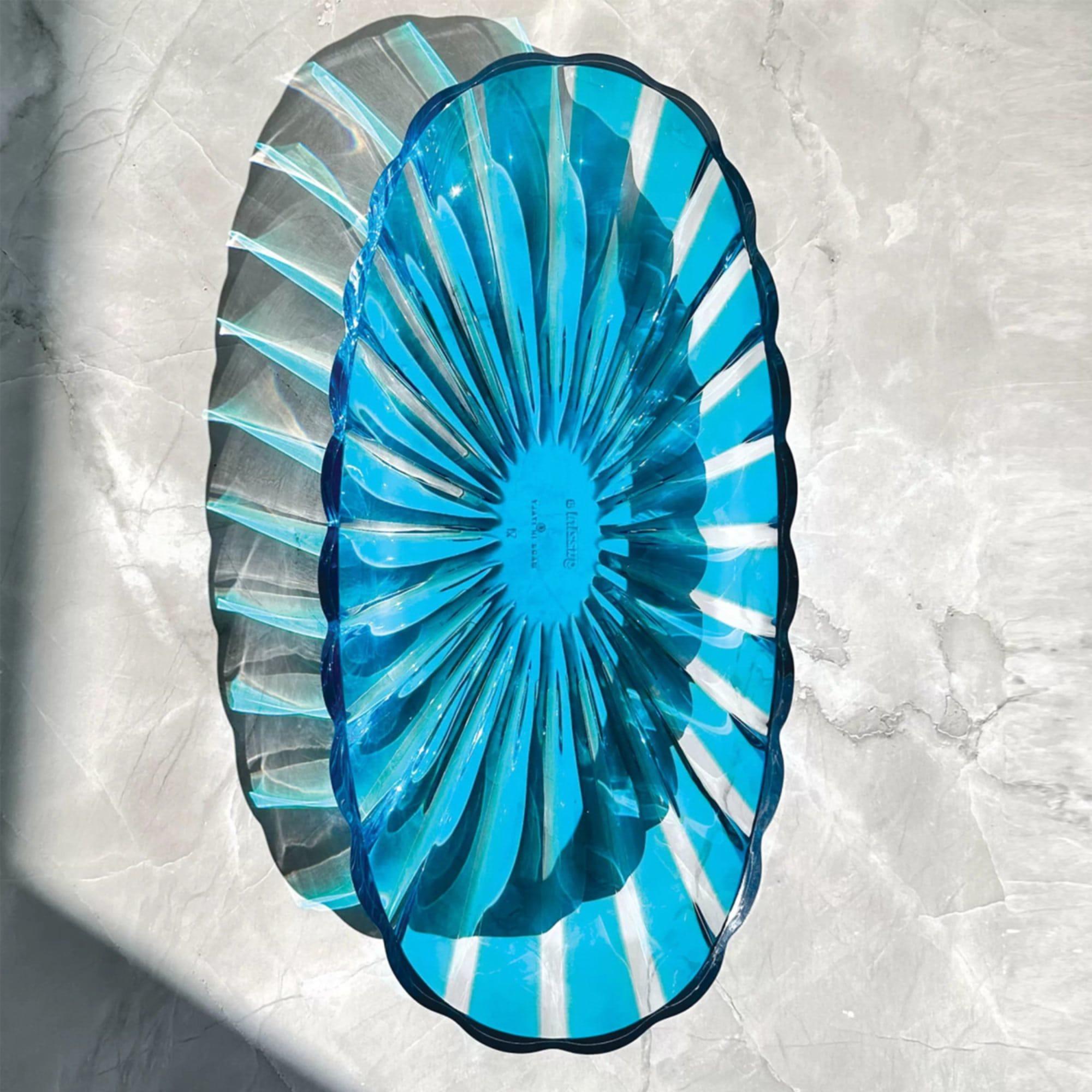 Guzzini Dolcevita Oval Serving Tray 38x19cm Turquoise Image 3