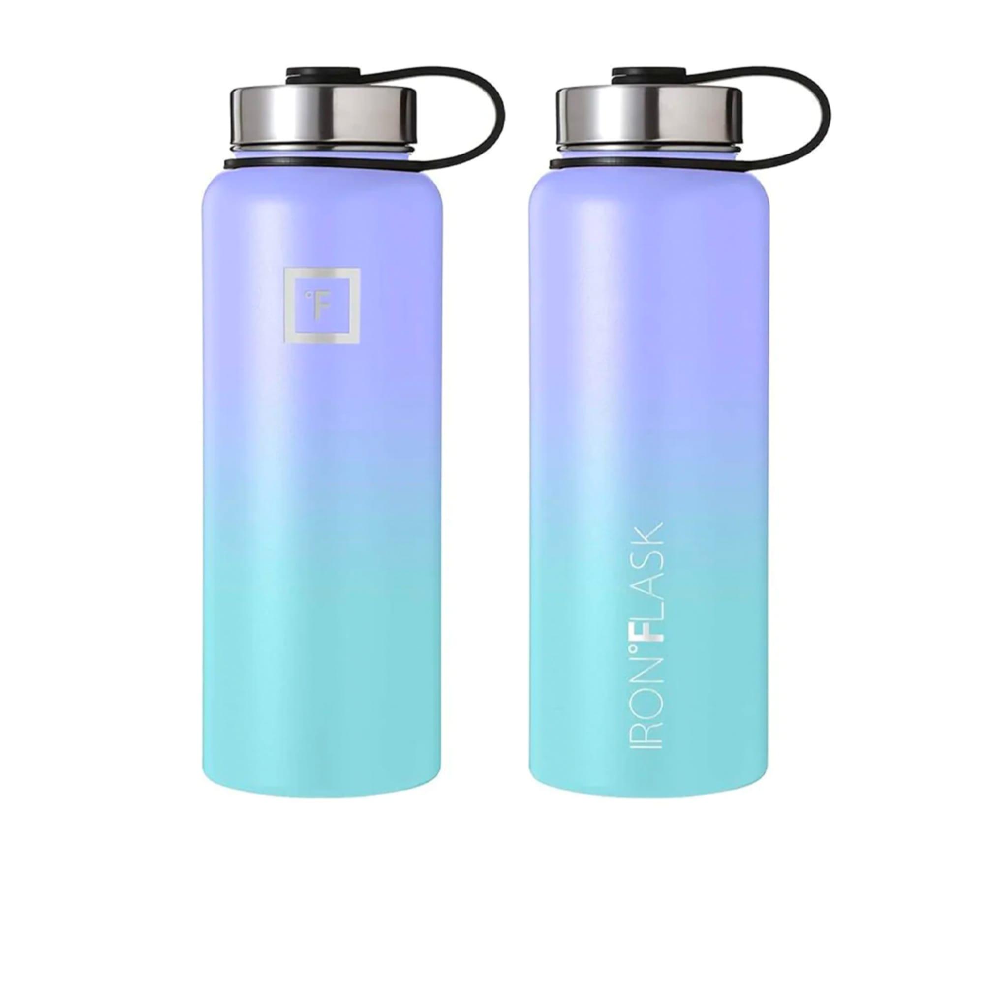 Iron Flask Wide Mouth Bottle with Straw Lid 1.5L Cotton Candy Image 3