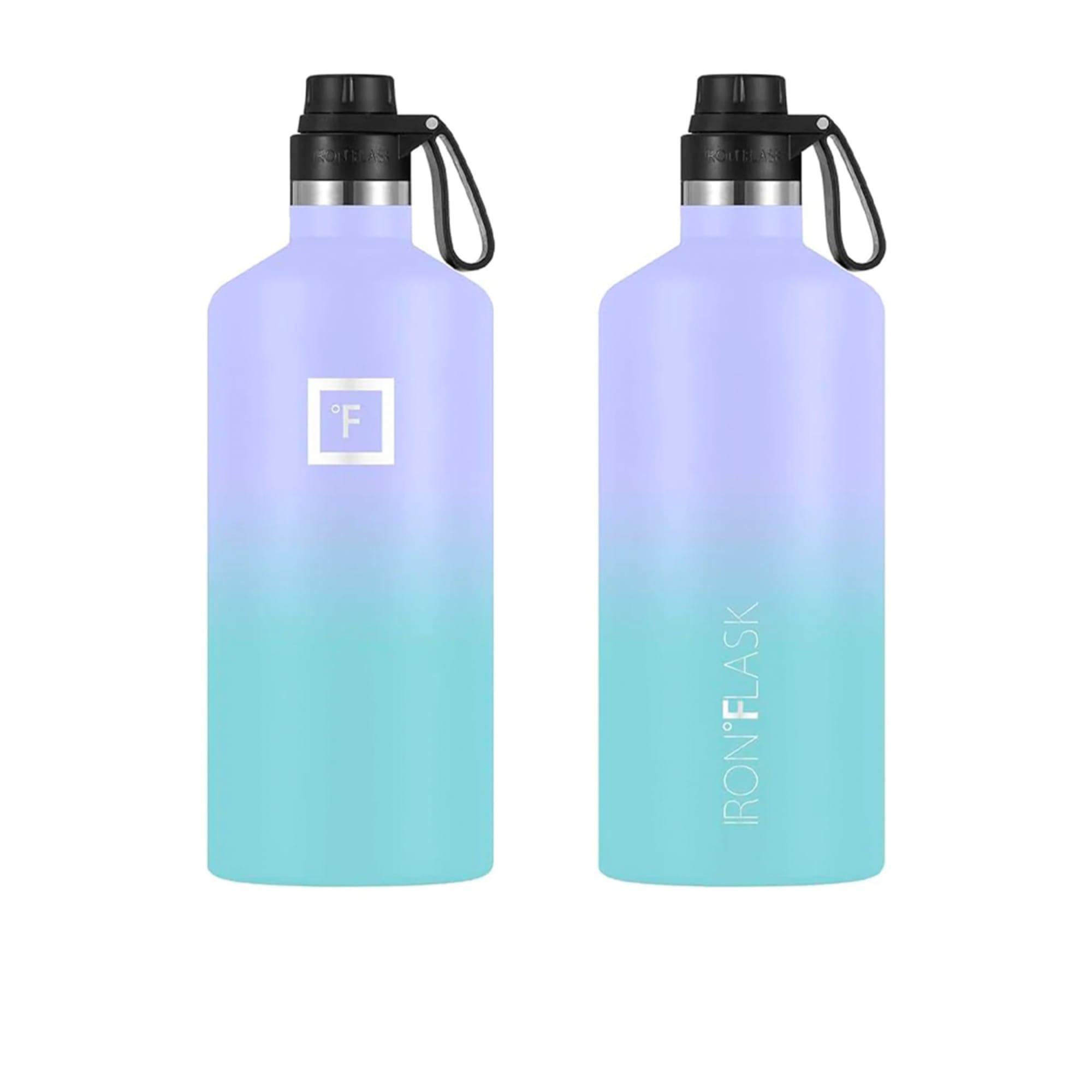 Iron Flask Narrow Mouth Bottle with Spout Lid 1.9L Cotton Candy Image 2