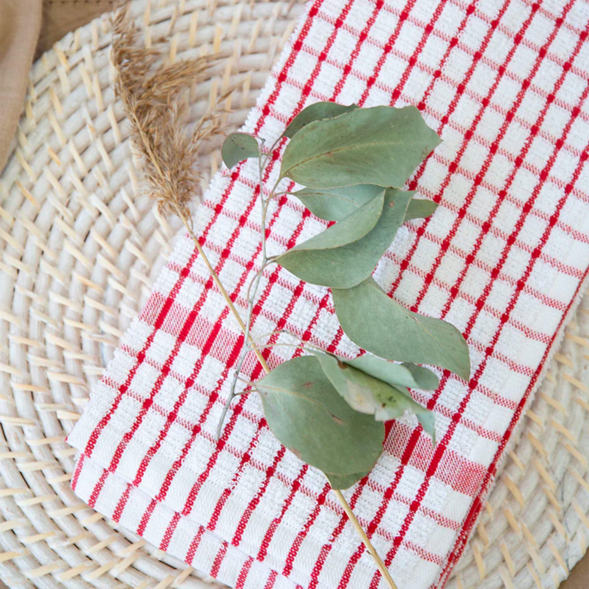 J.Elliot Home Elly Tea Towel Set of 2 Red Image 5