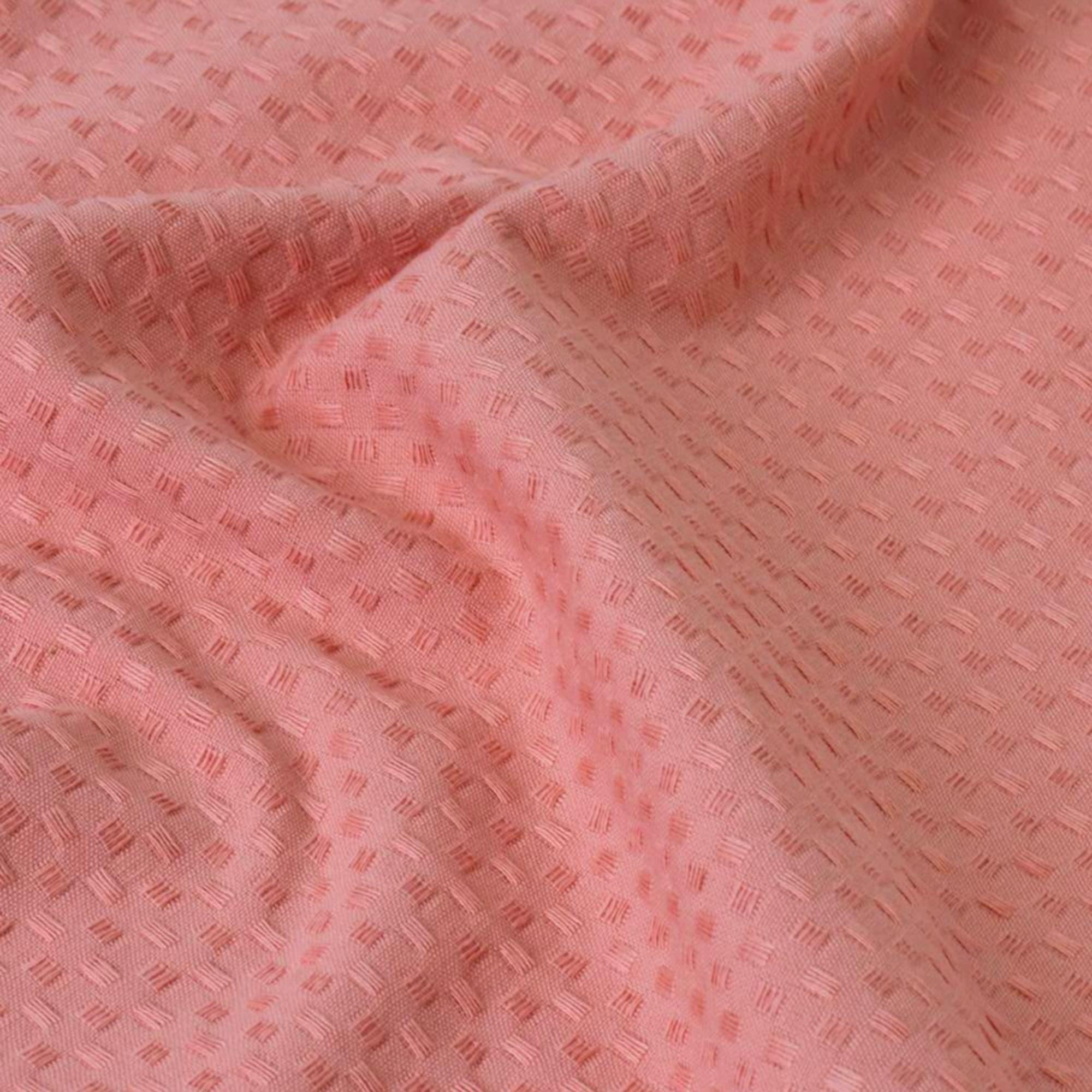 J.Elliot Home Waffle Tea Towel Set of 2 Clay Pink Image 4