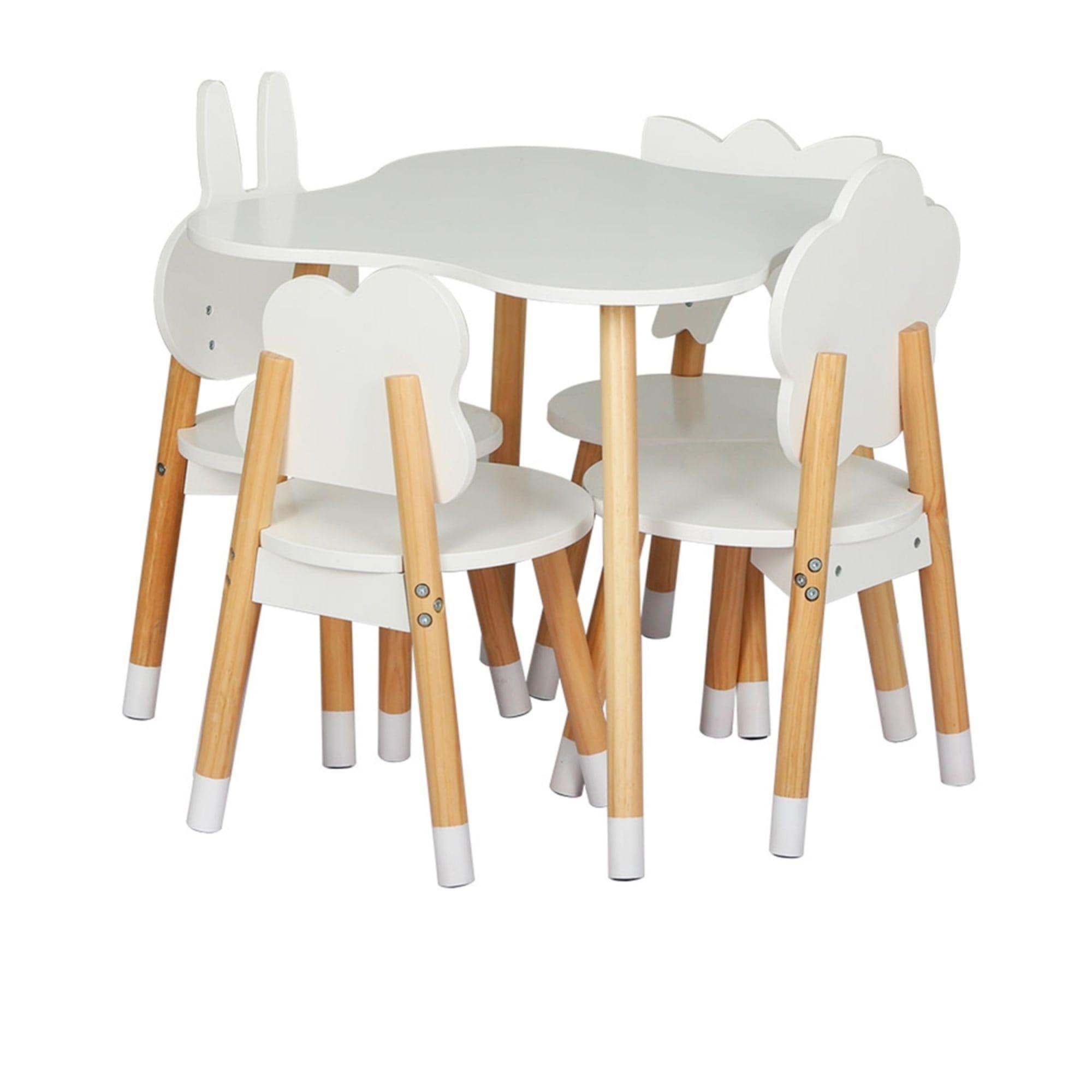 Keezi Kids Table and Chairs Set 5pc Image 3