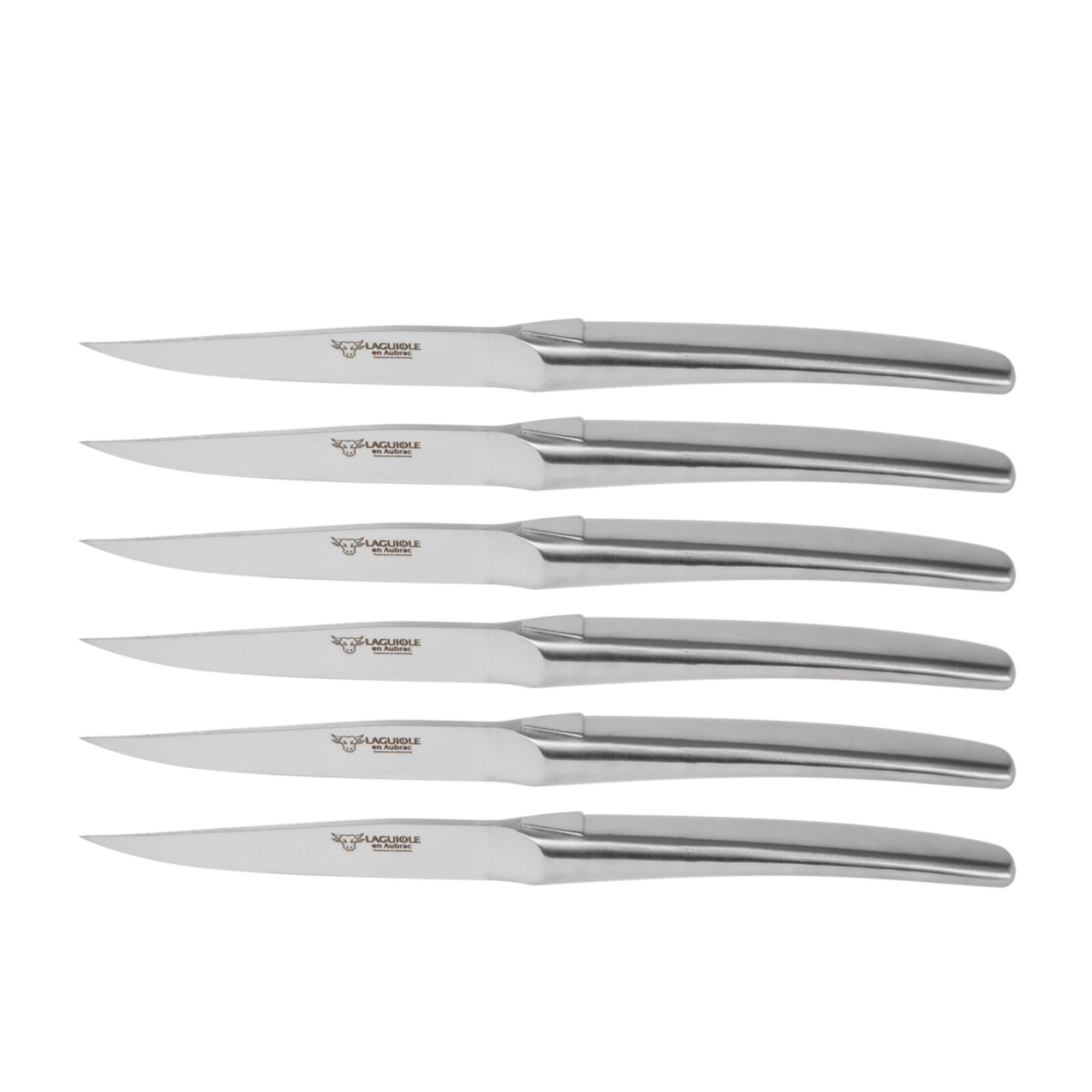 Laguiole en Aubrac Steak Knife Set of 6 Stainless Steel Image 4