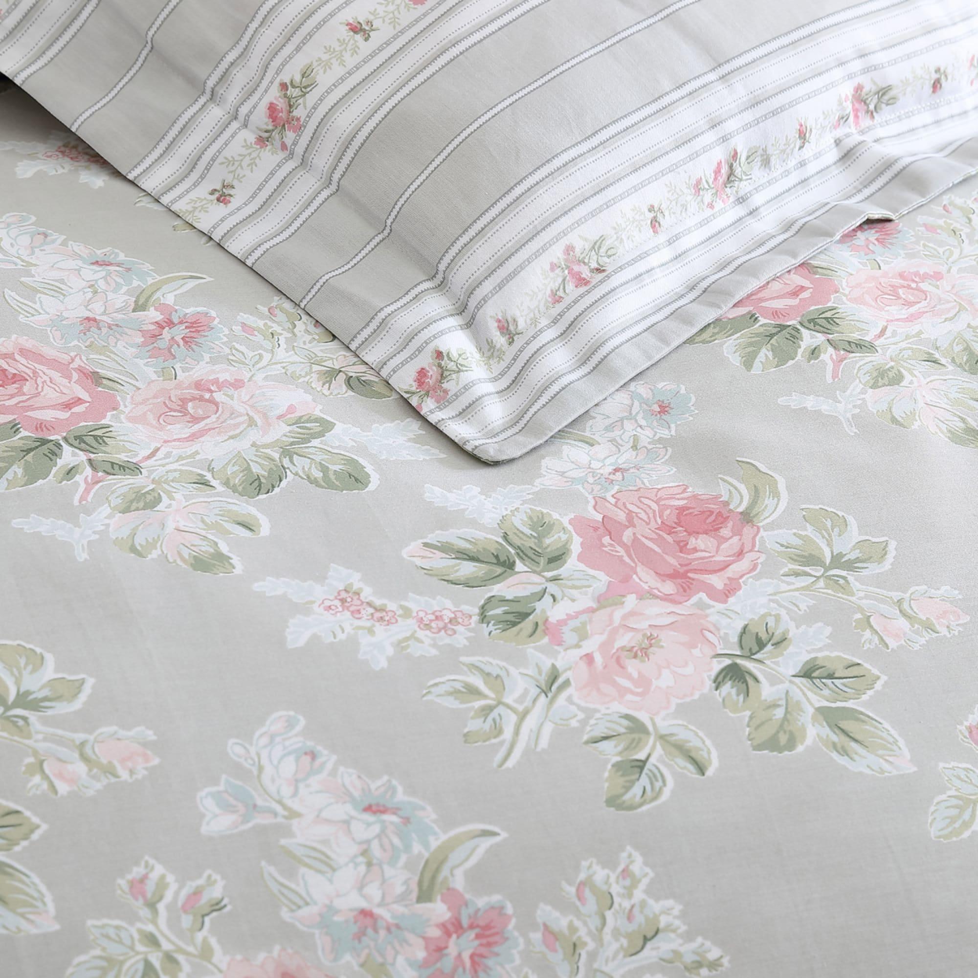 Laura Ashley Melany Quilt Cover Set Double Pink Image 4