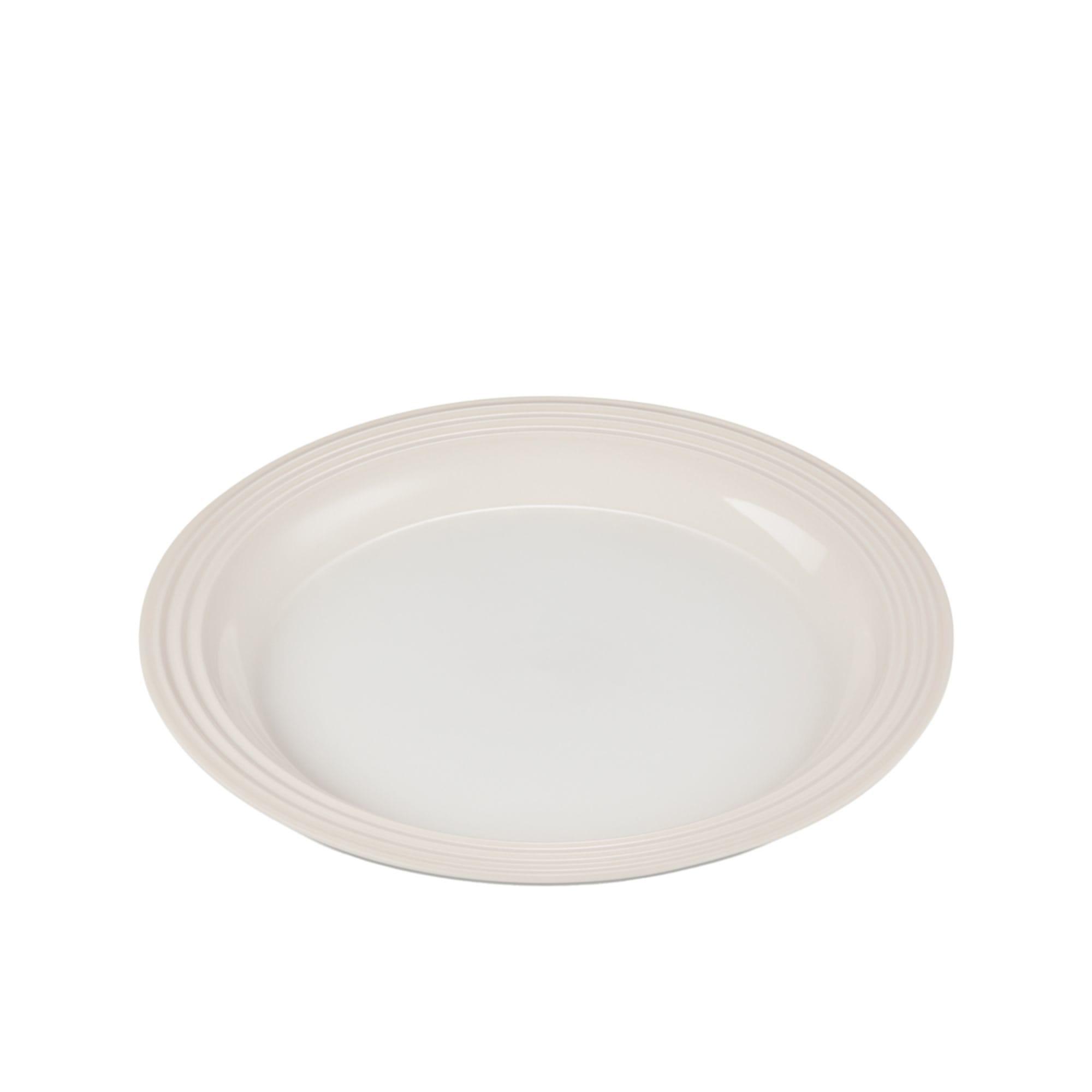 Le Creuset Stoneware Dinner Plate Set of 4 Meringue Image 3