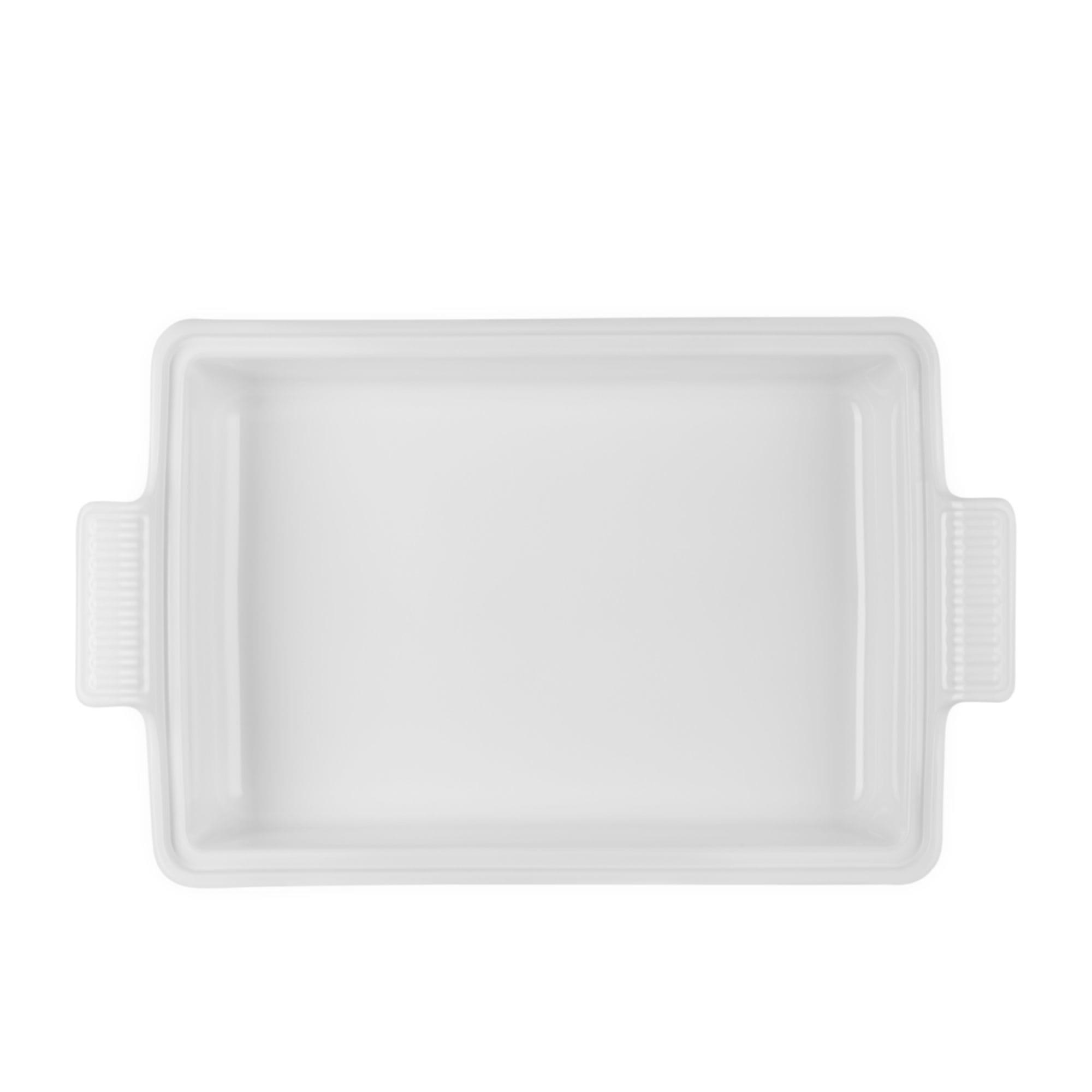Le Creuset Stoneware Heritage Covered Rectangular Dish 33x23cm White Image 5