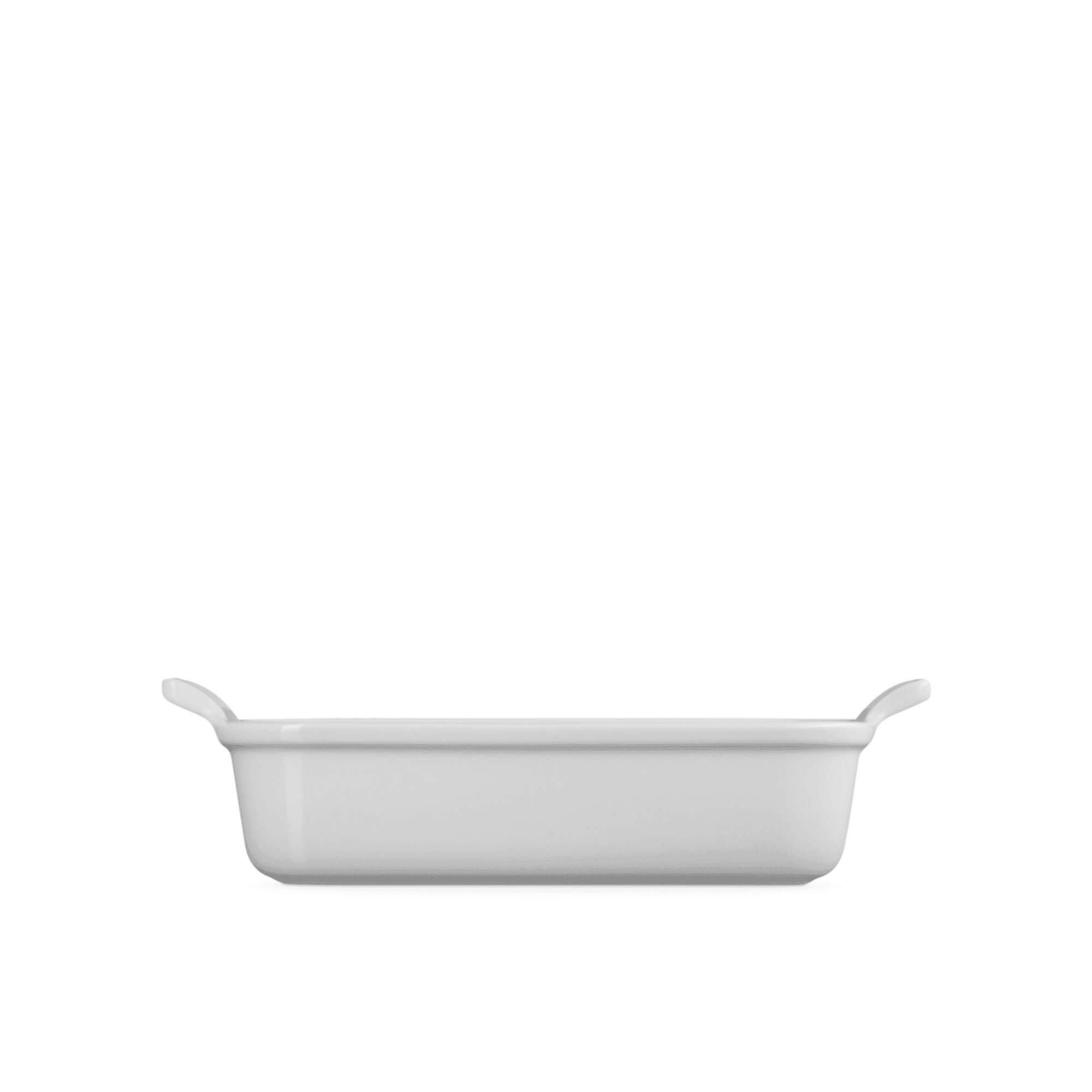 Le Creuset Stoneware Heritage Rectangular Dish 26cm - 2.4L White Image 3