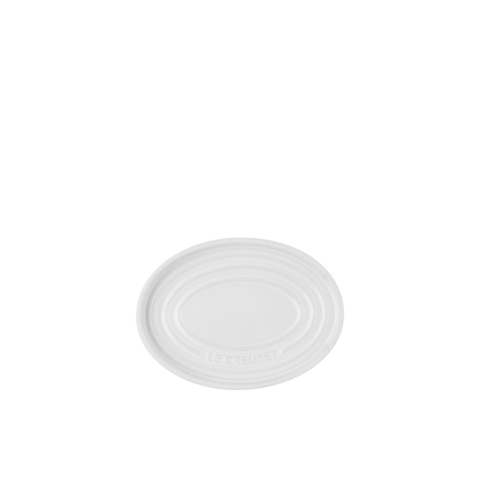 Le Creuset Stoneware Oval Spoon Rest White Image 4