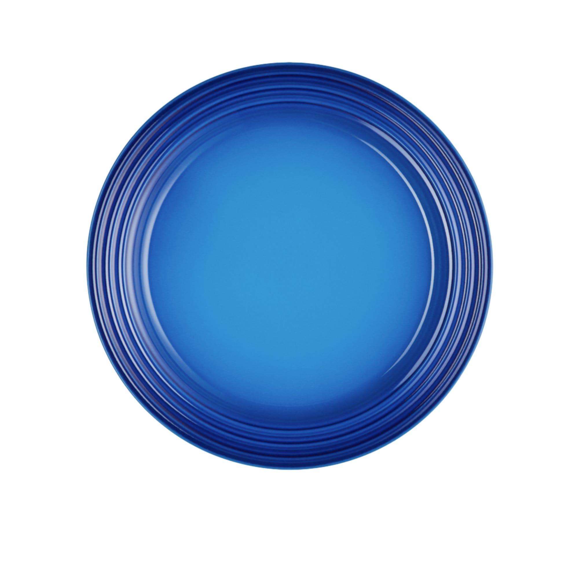 Le Creuset Stoneware Salad Plate 22cm Azure Blue Image 1