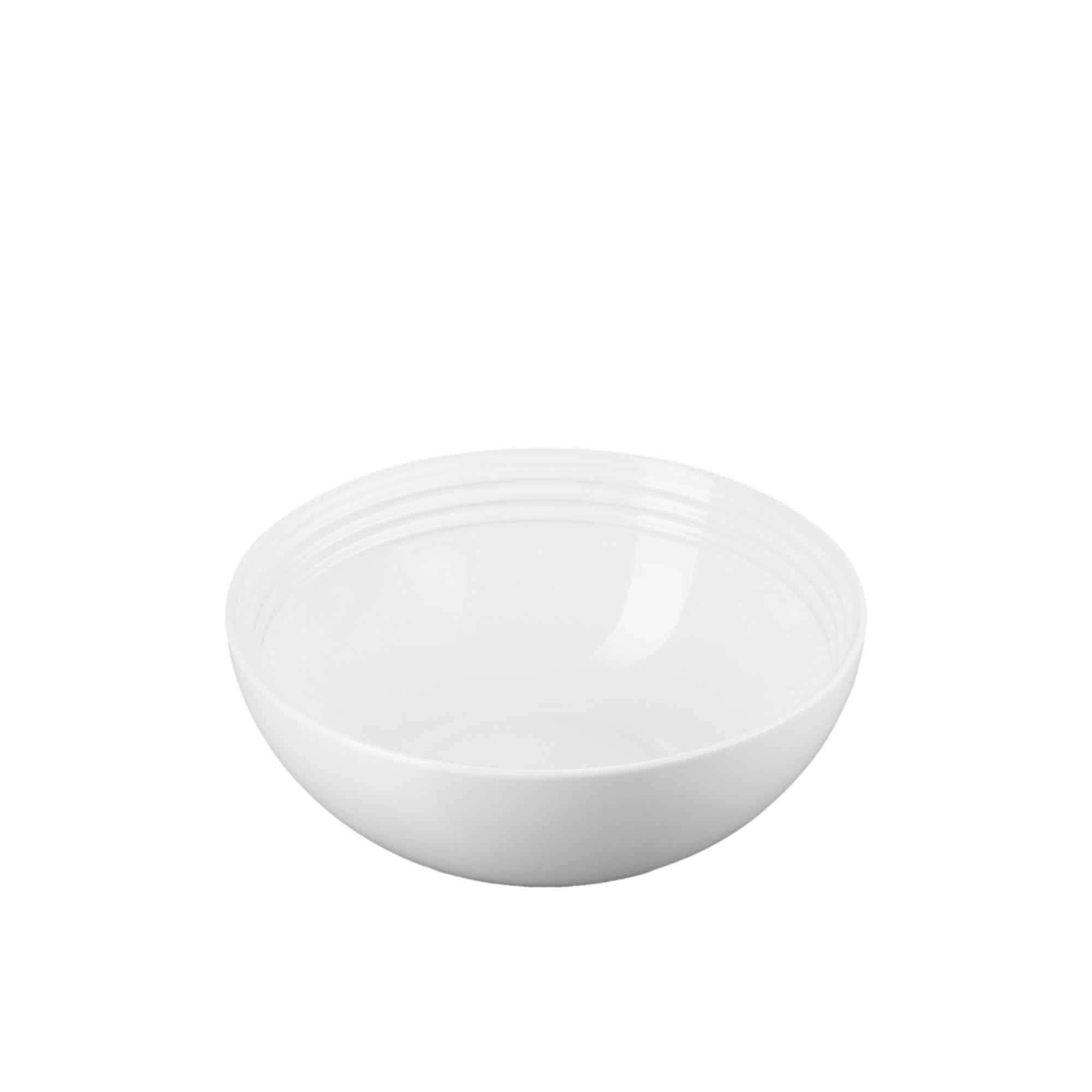 Le Creuset Stoneware Serving Bowl 24cm White Image 2