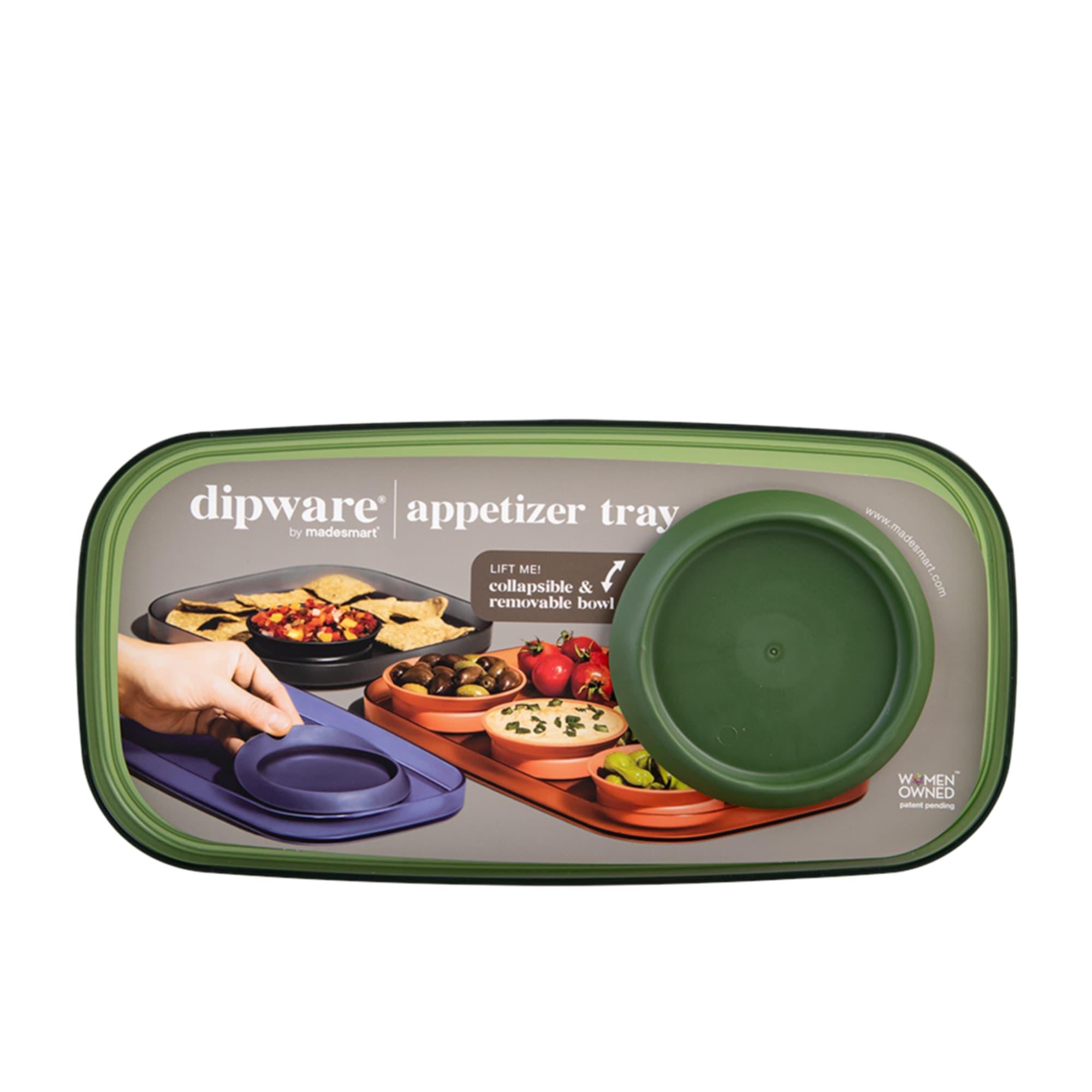 Madesmart Dipware Appetizer Tray with Bowl Olive Green Image 3
