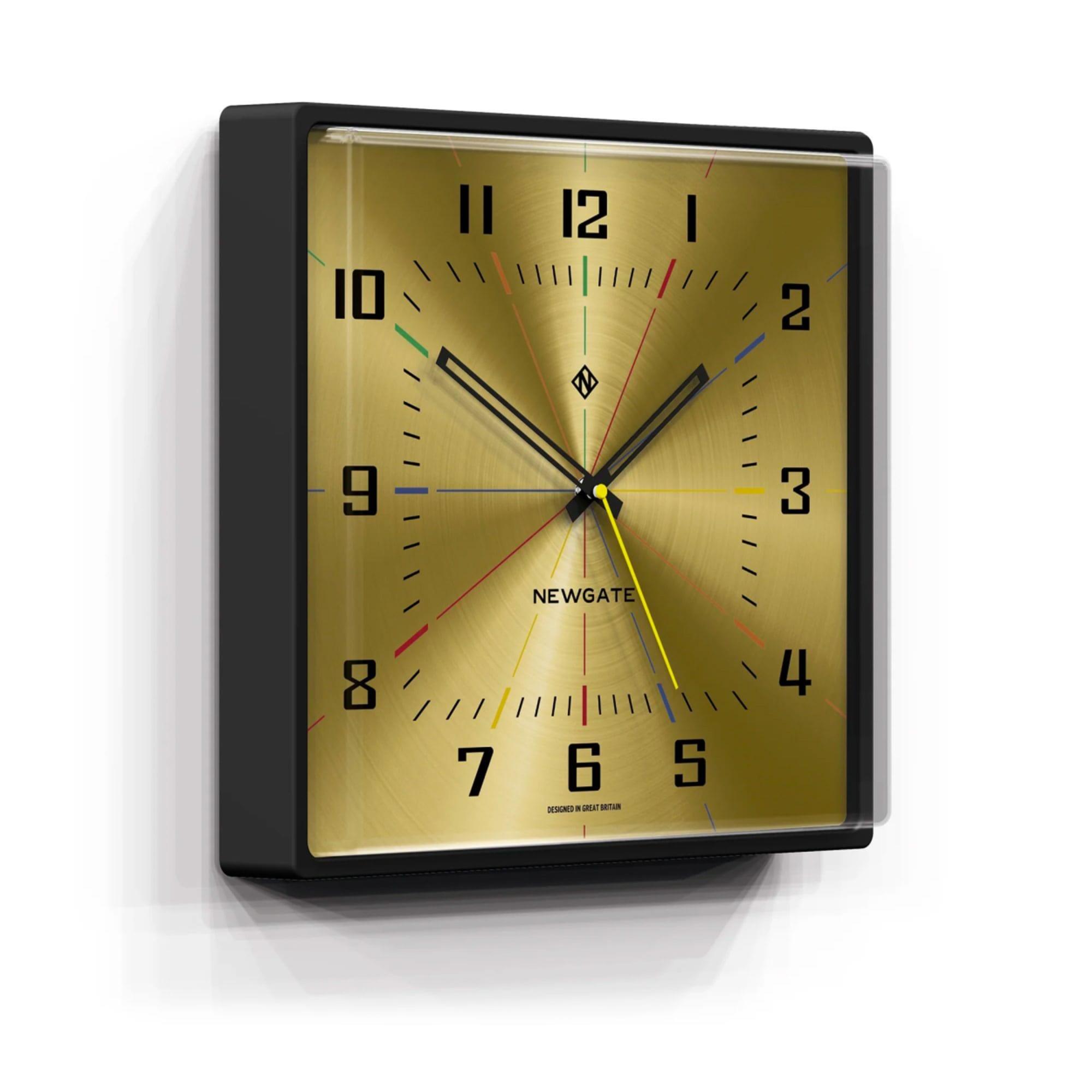 Newgate Box Office Wall Clock 41.7x36cm Brass Image 3
