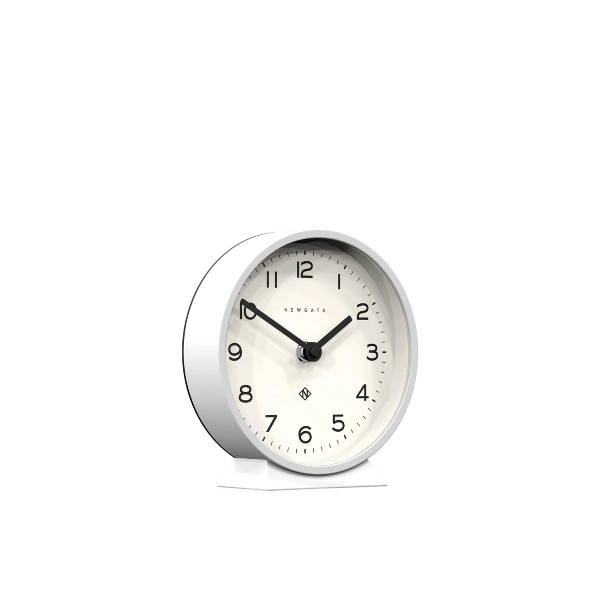 Newgate M Mantel Mantel Clock Pebble White Image 3