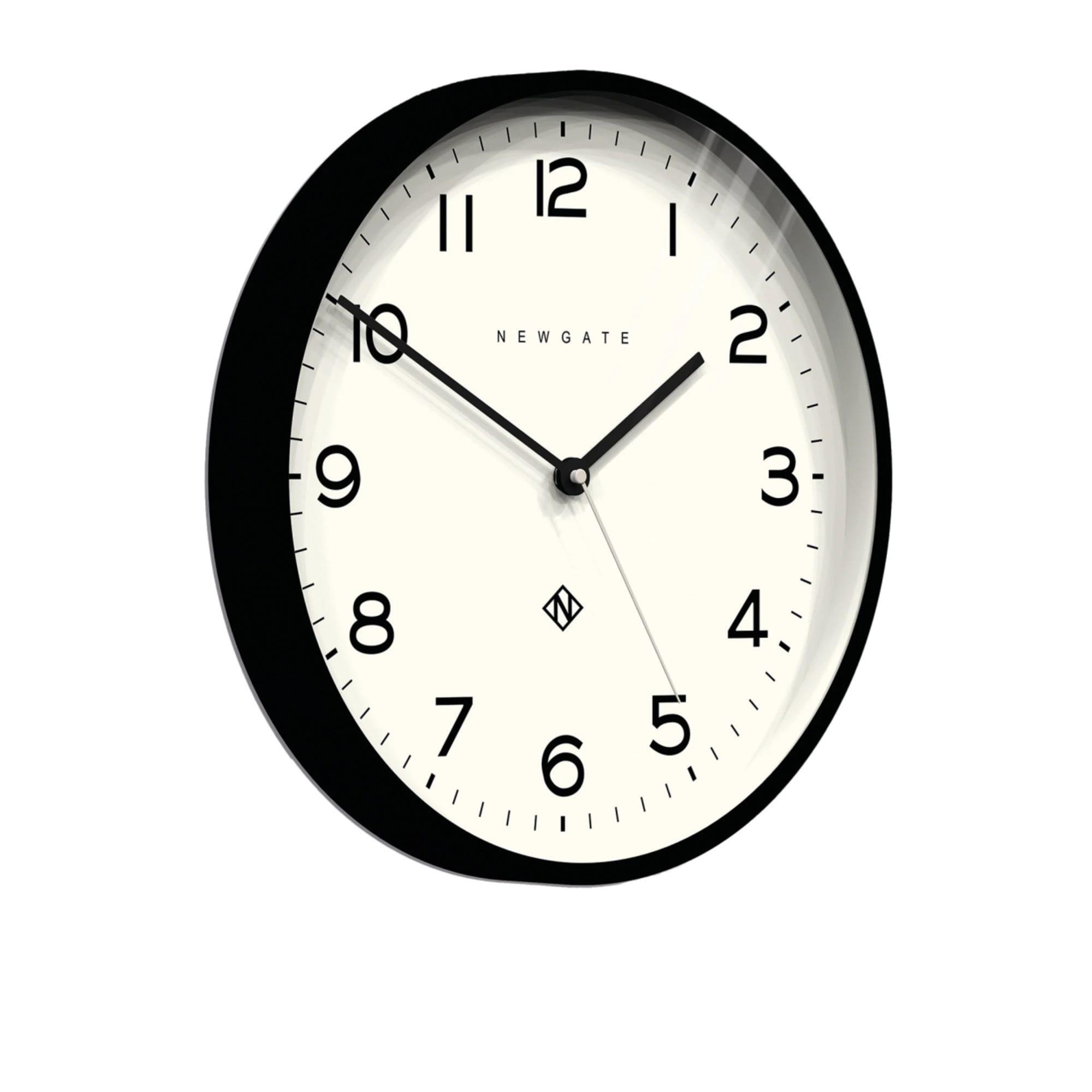 Newgate Number Three Echo Wall Clock Silicone 37.5cm Black Image 3