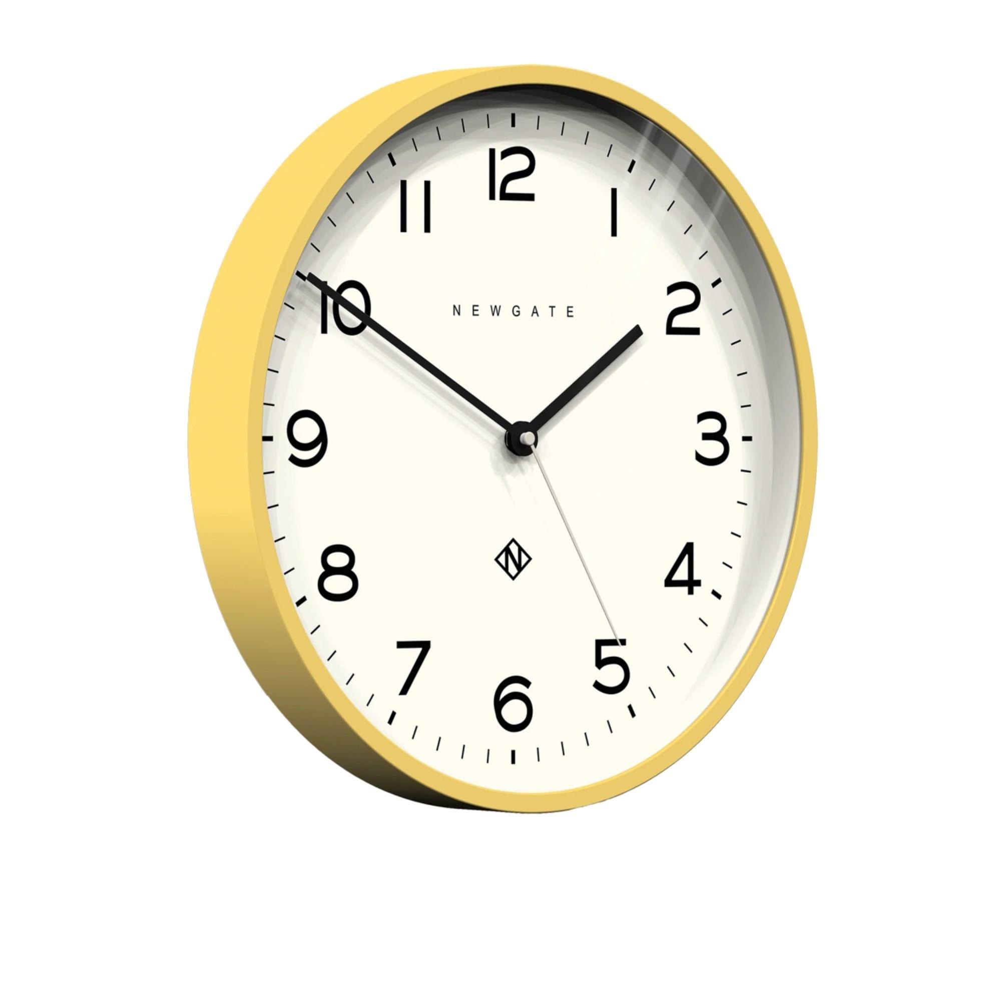 Newgate Number Three Echo Wall Clock Silicone 37.5cm Yellow Image 3