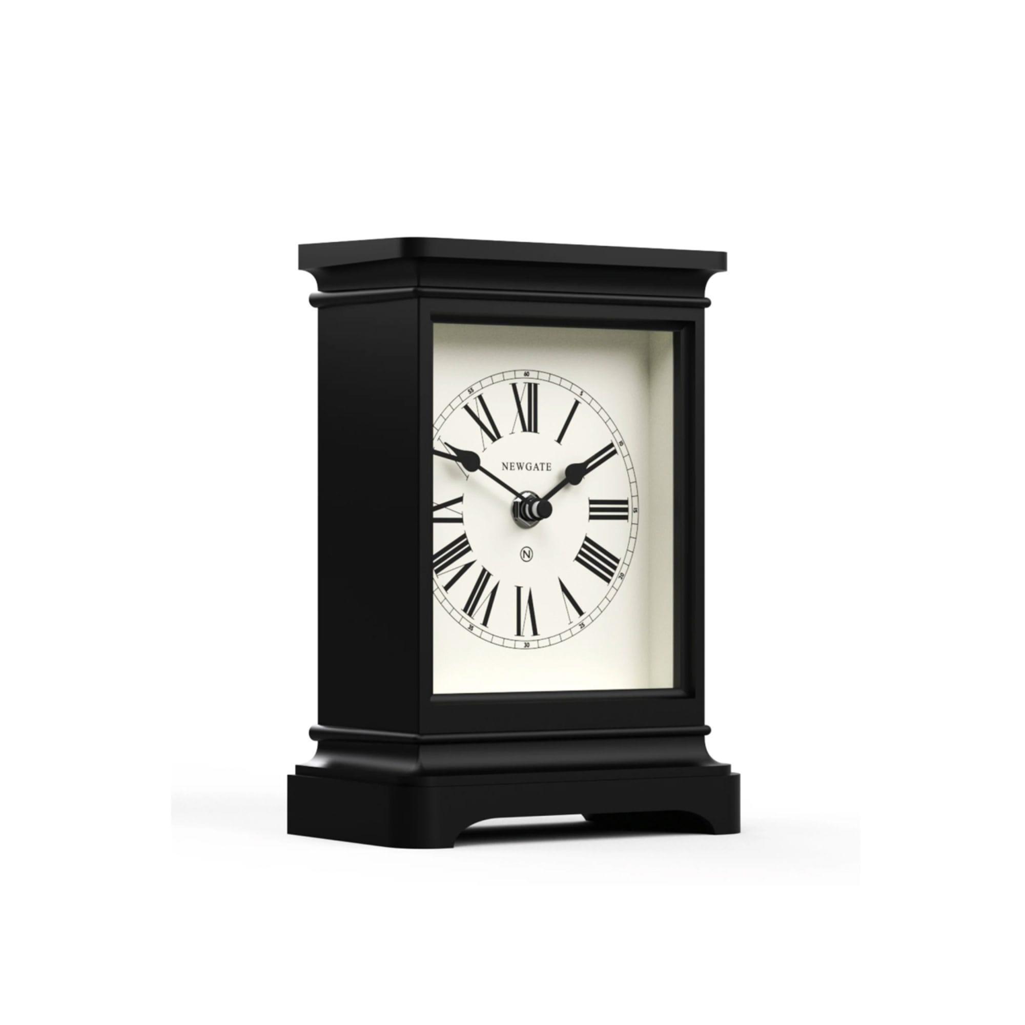 Newgate Time Lord Mantel Clock Matte Black Image 3