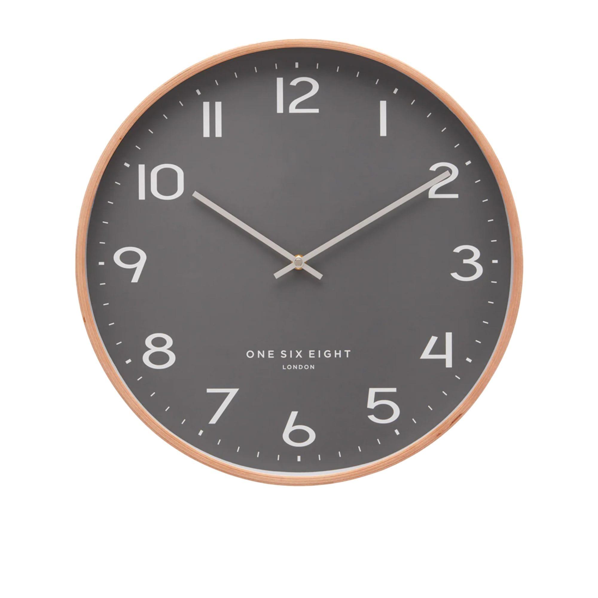 One Six Eight London Olivia Silent Wall Clock 53cm Grey Image 1