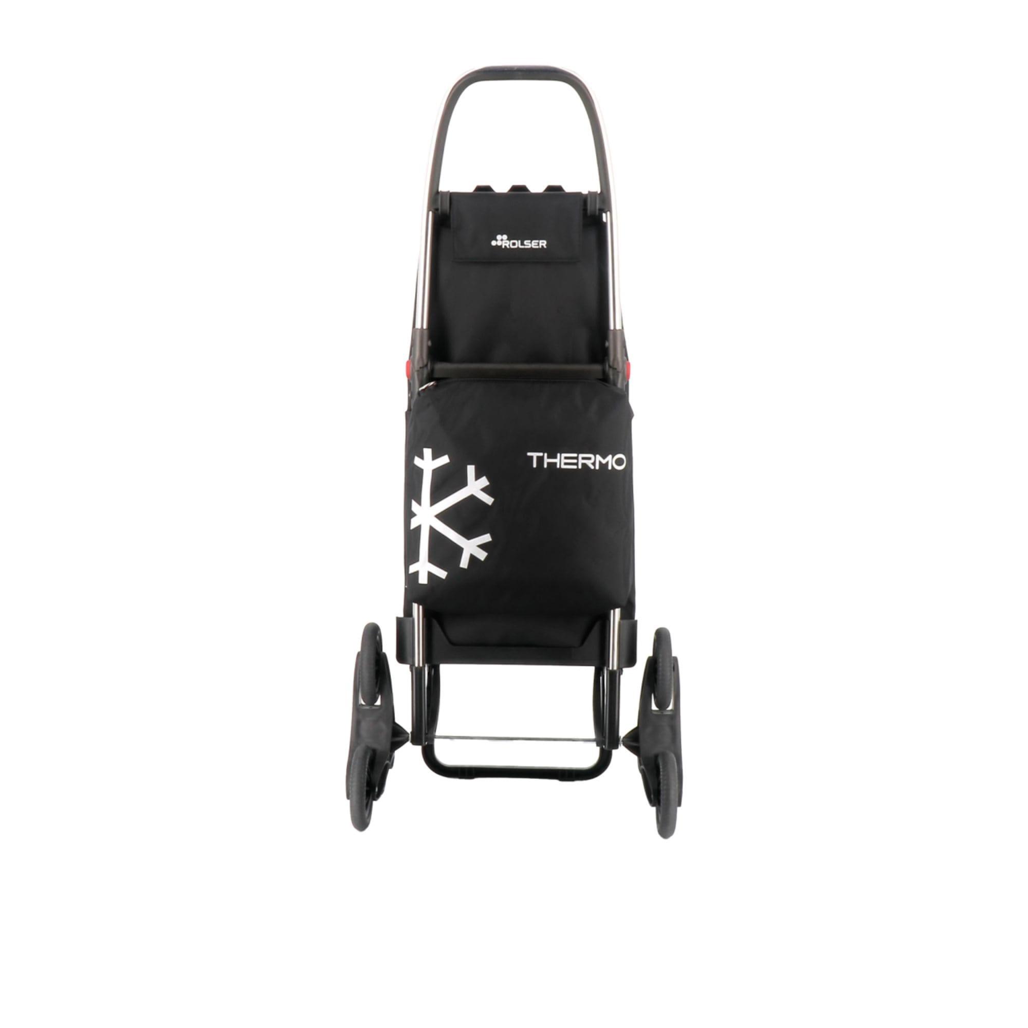 Rolser I-Max Thermo Zen 6 Wheel Shopping Trolley Black Image 3