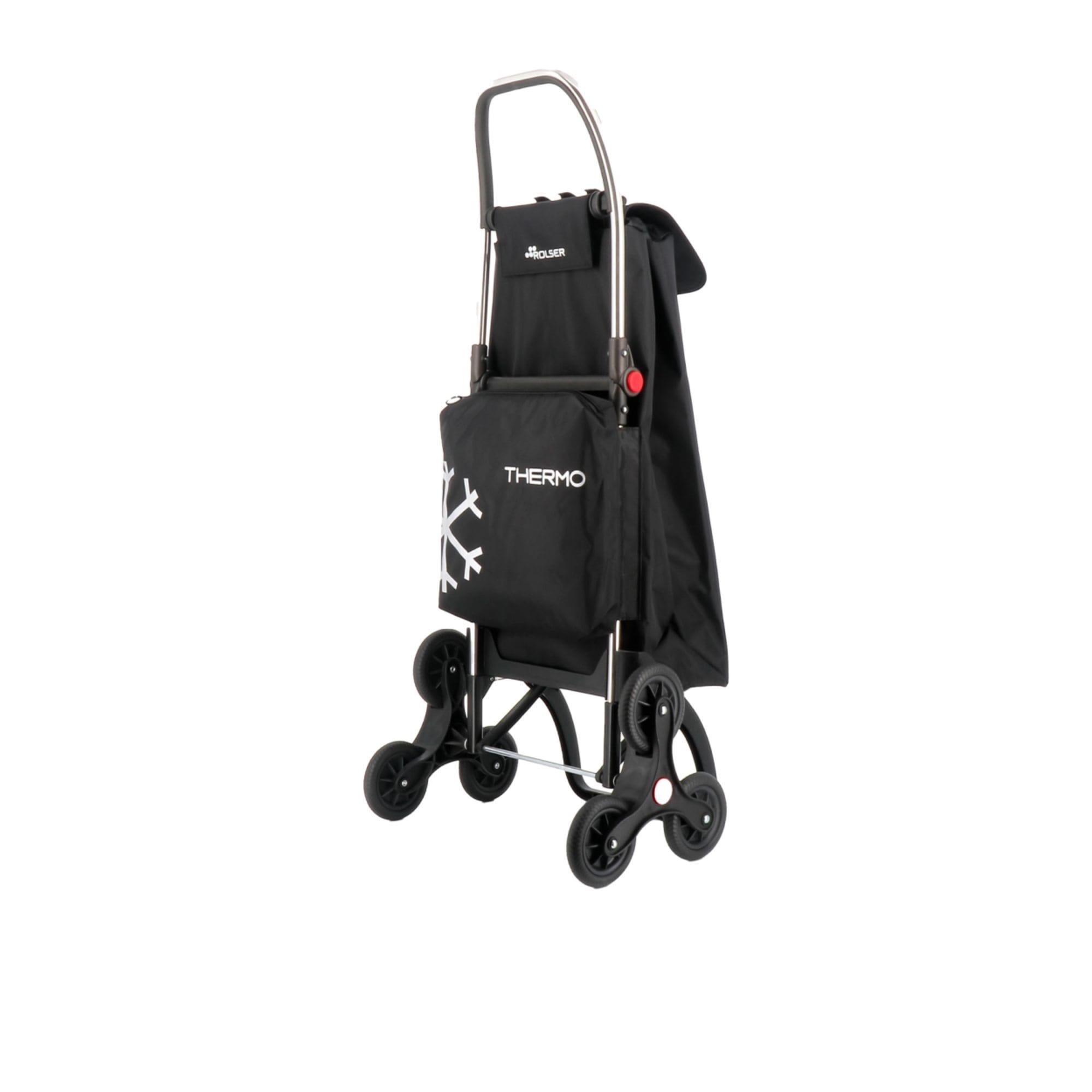 Rolser I-Max Thermo Zen 6 Wheel Shopping Trolley Black Image 5