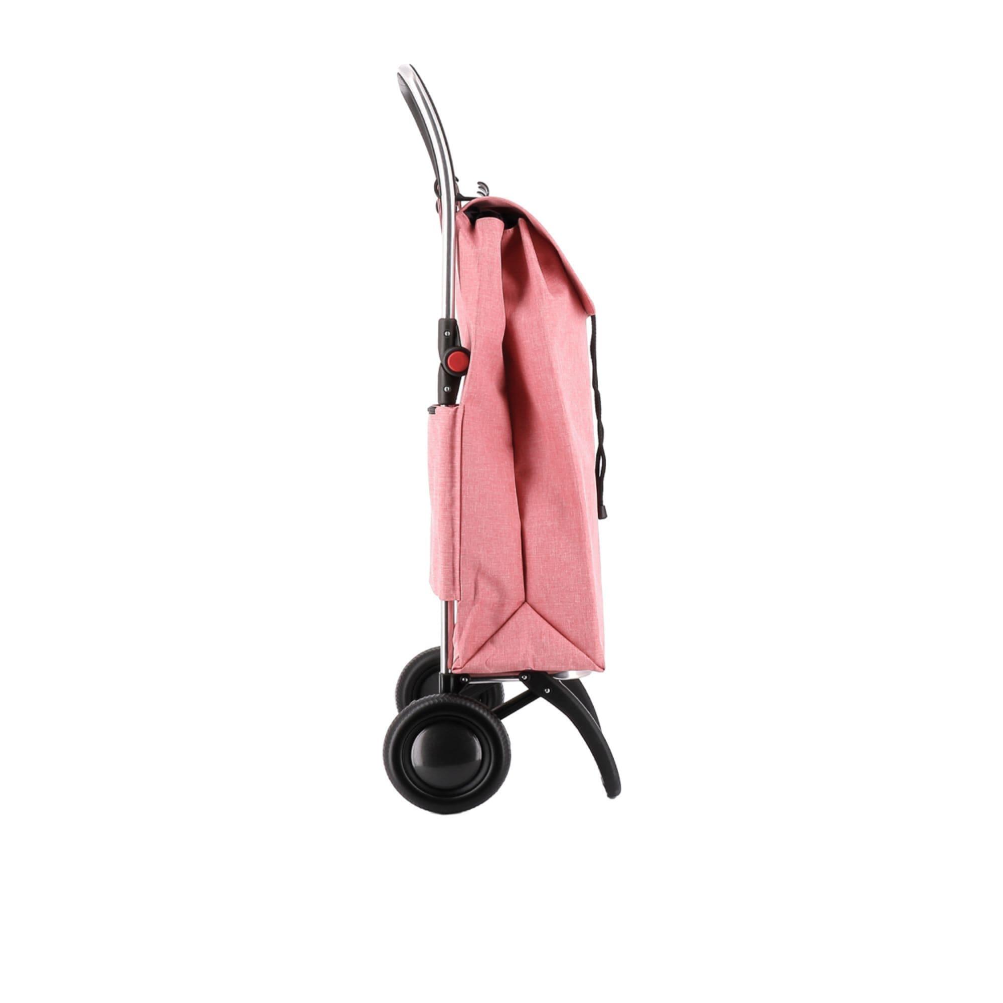 Rolser I-Max Tweed 2 Wheel Shopping Trolley Coral Image 3
