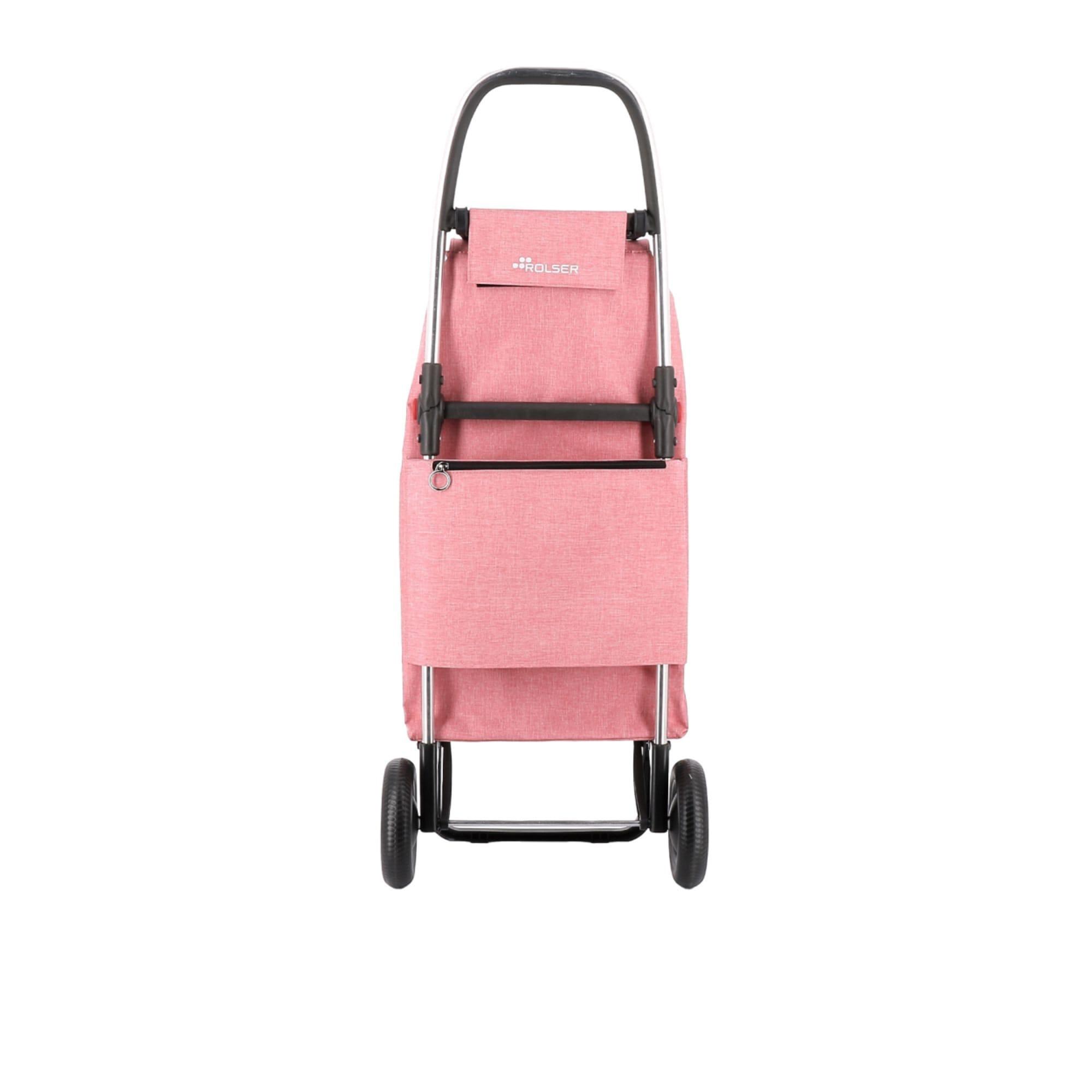 Rolser I-Max Tweed 2 Wheel Shopping Trolley Coral Image 4