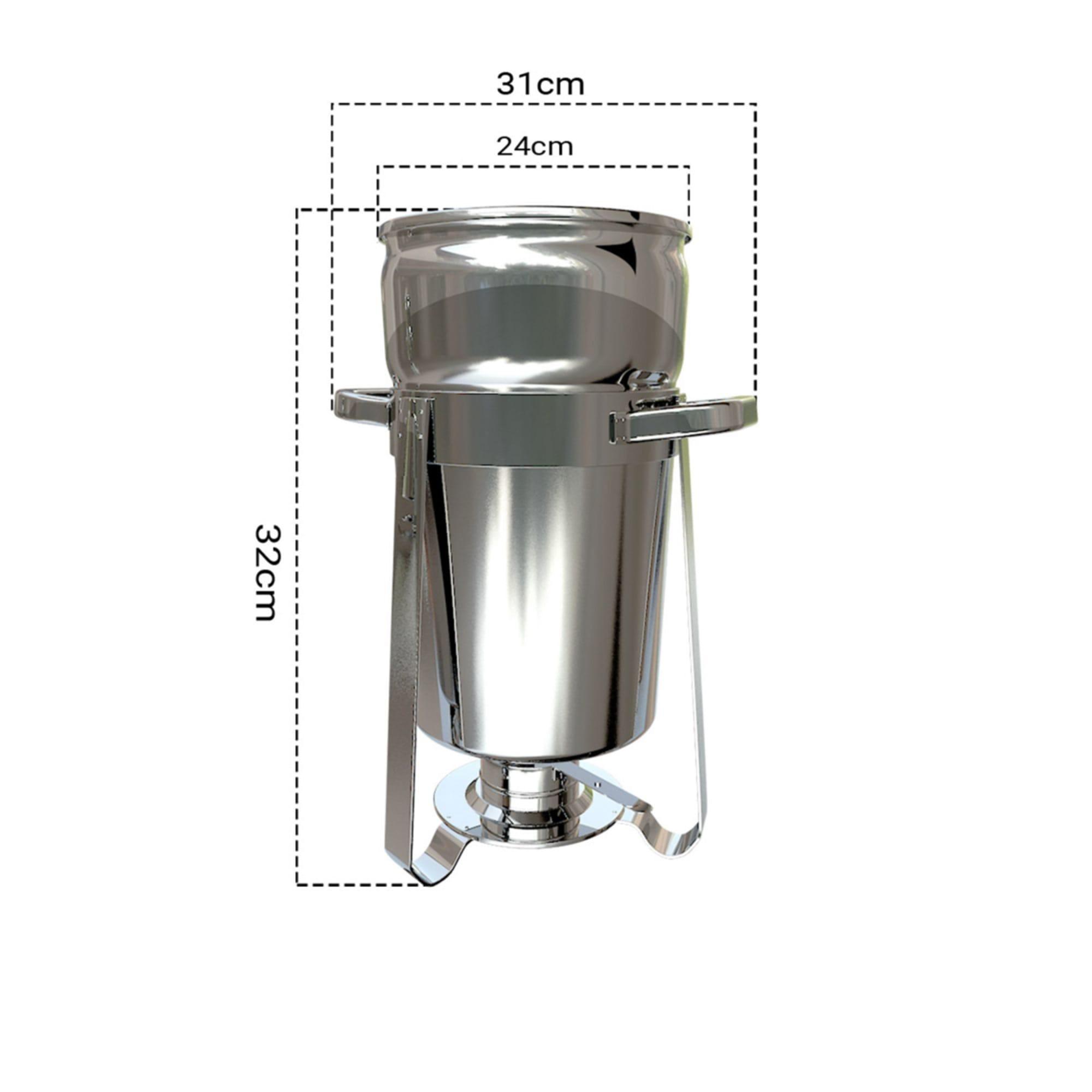 Soga Round Stainless Steel Marmite Chafing Dish 11L Image 9