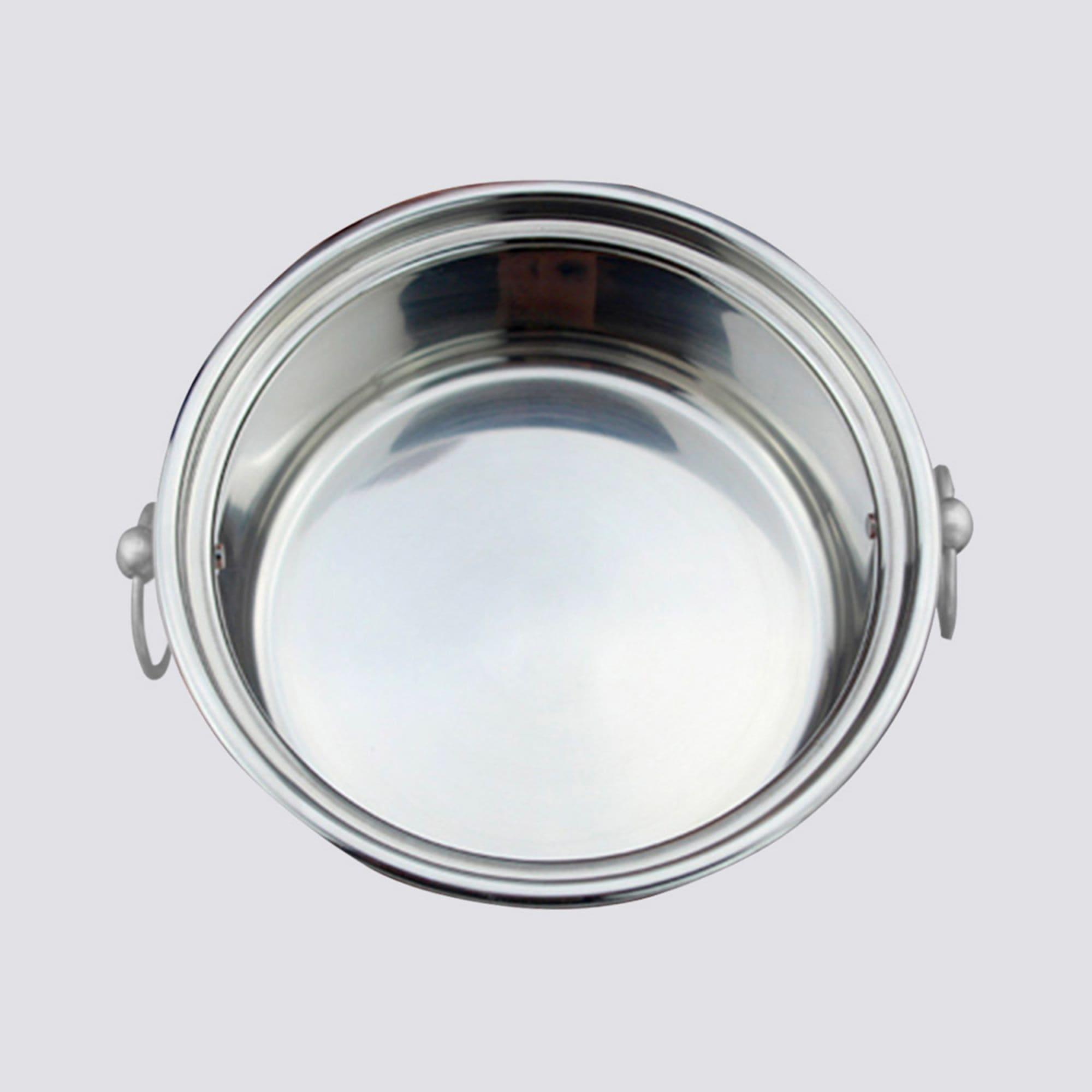 Soga Round Stainless Steel Single Hot Pot with Glass Lid 18.5cm Set of 2 Image 9