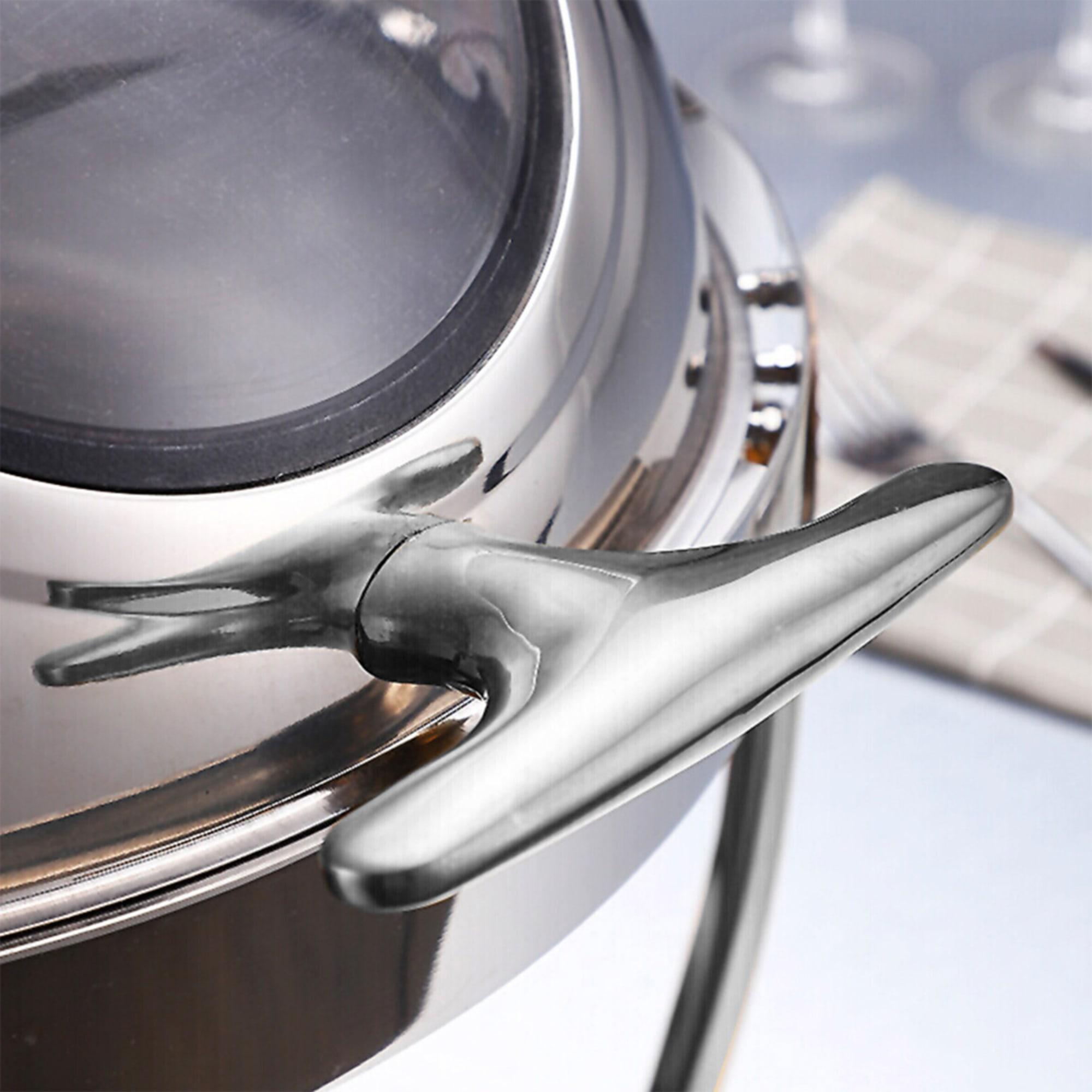 Soga Round Stainless Steel Soup Chafing Dish with Roll Top Image 6