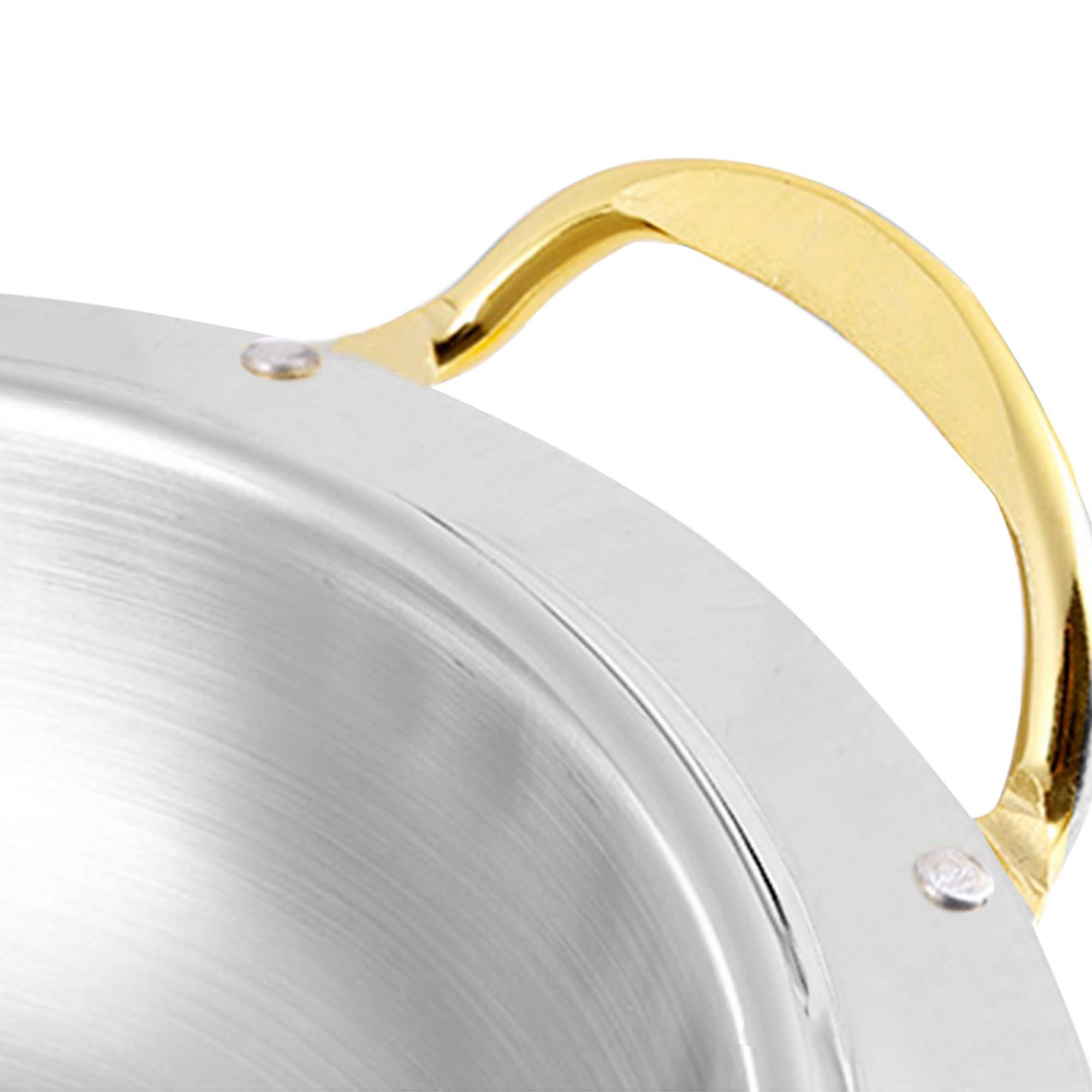 Soga Round Stainless Steel Chafing Dish with Glass Top Lid Gold Image 4