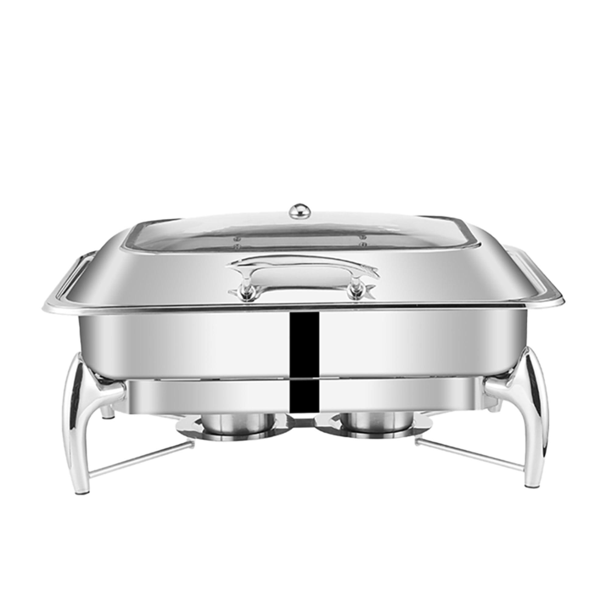 Soga Rectangular Stainless Steel Chafing Dish with Top Lid Image 1