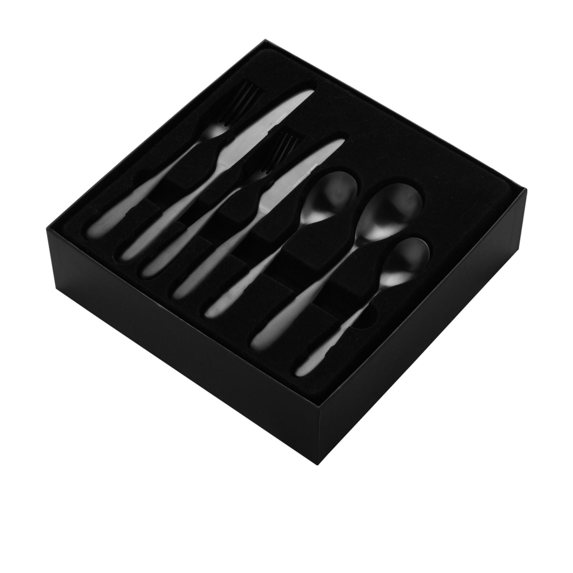 Sherwood Nouveau Cutlery Set 56pc Matte Black Image 6