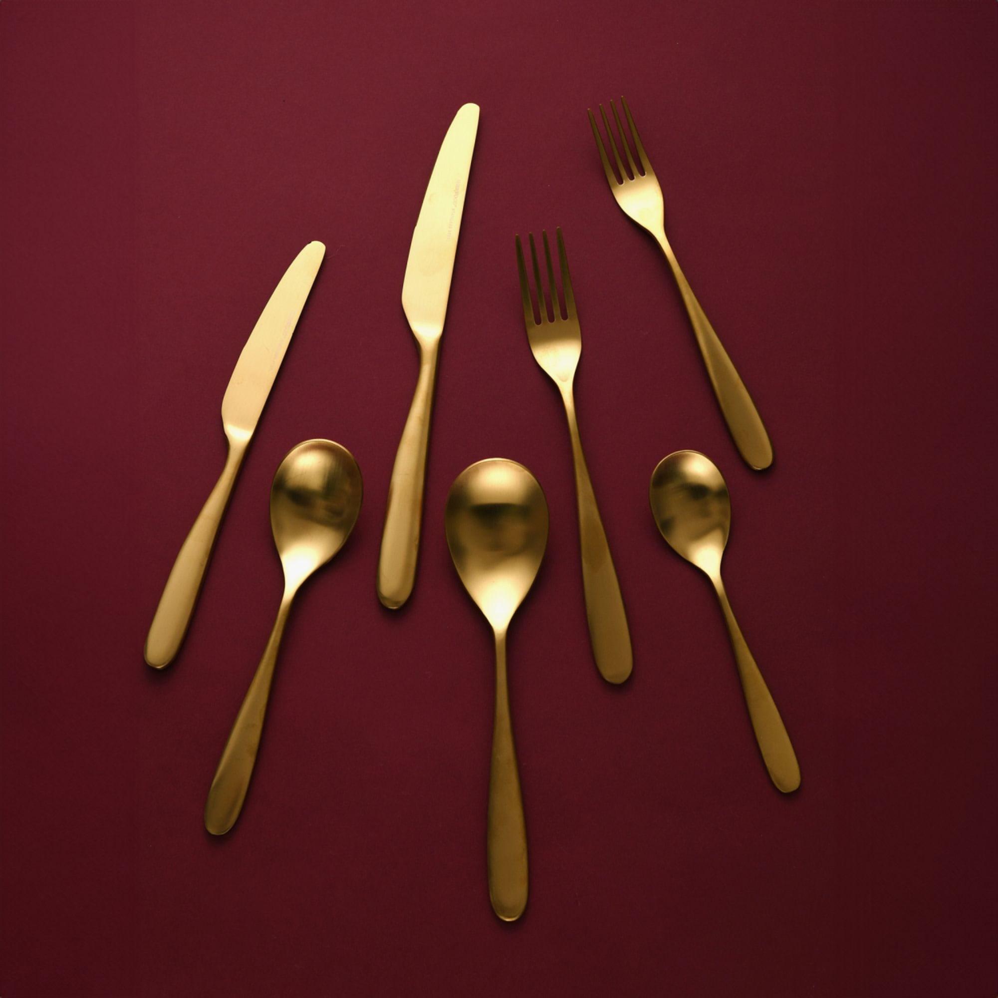 Sherwood Nouveau Cutlery Set 56pc Matte Gold Image 5