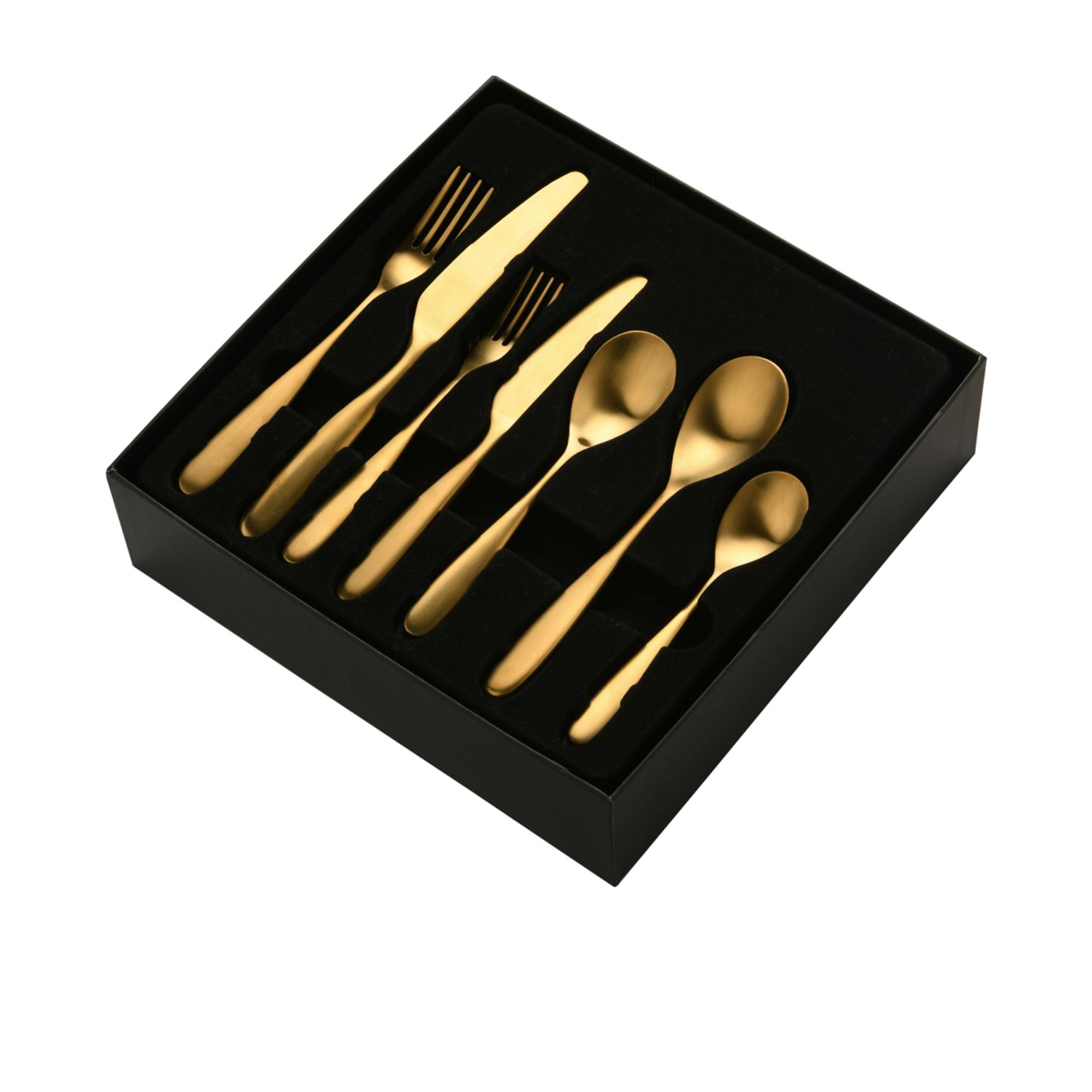 Sherwood Nouveau Cutlery Set 42pc Matte Gold Image 4