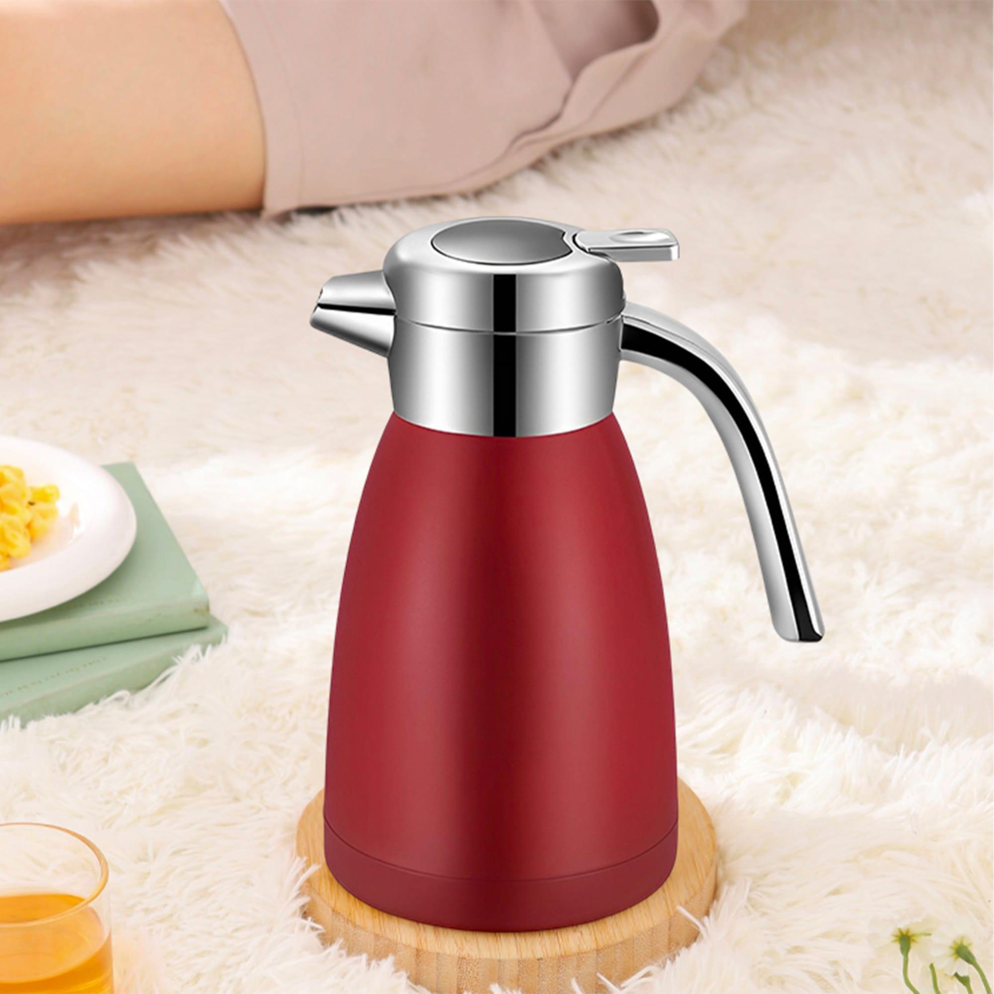 Soga Stainless Steel Insulated Kettle 1.8L Red Image 3