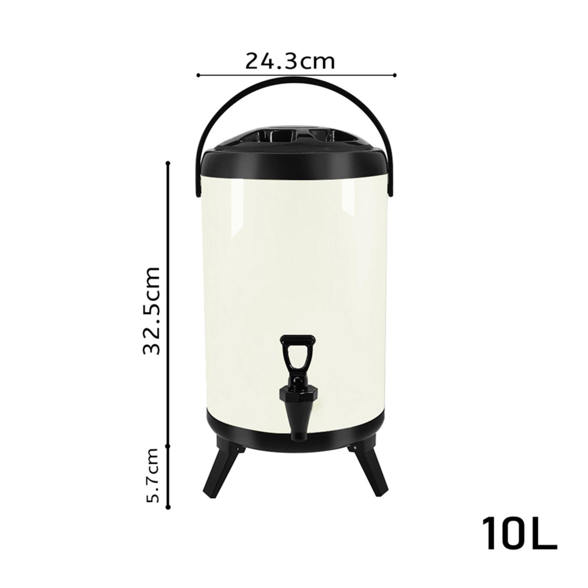 Soga Insulated Beverage Dispenser 10L White Image 6