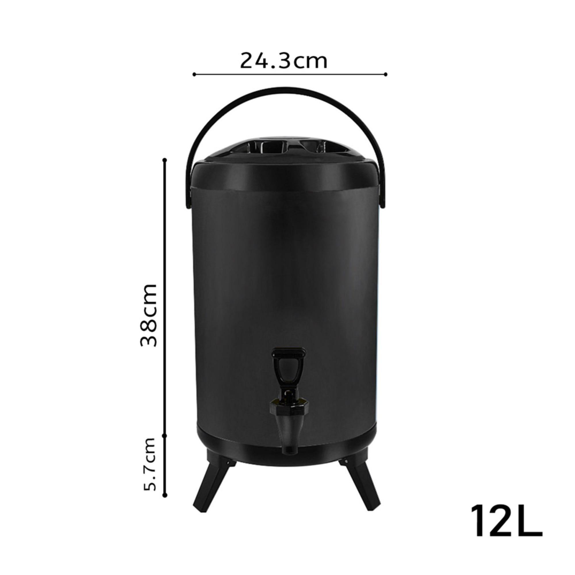 Soga Insulated Beverage Dispenser 12L Black Image 8