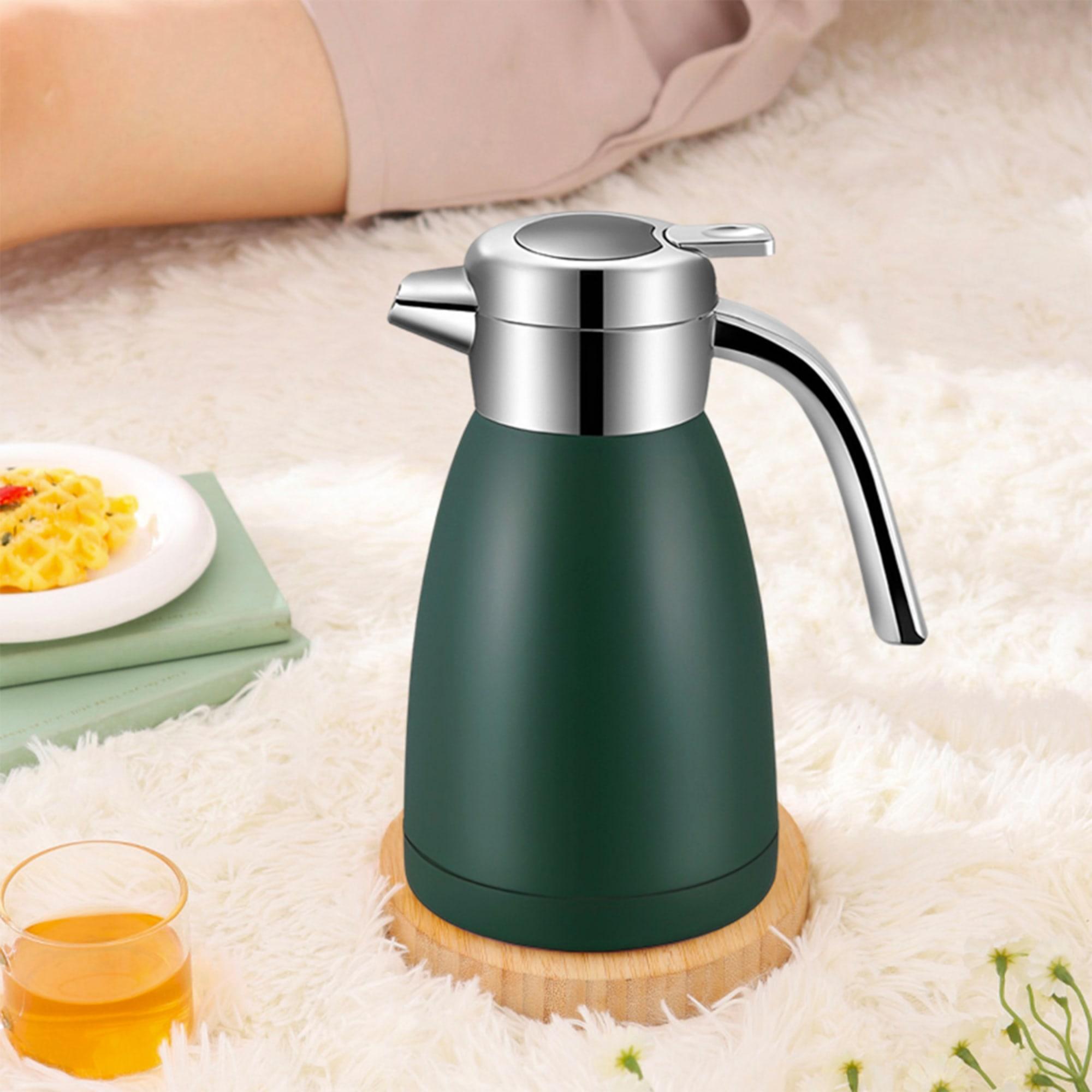 Soga Stainless Steel Insulated Kettle 2.2L Green Image 3