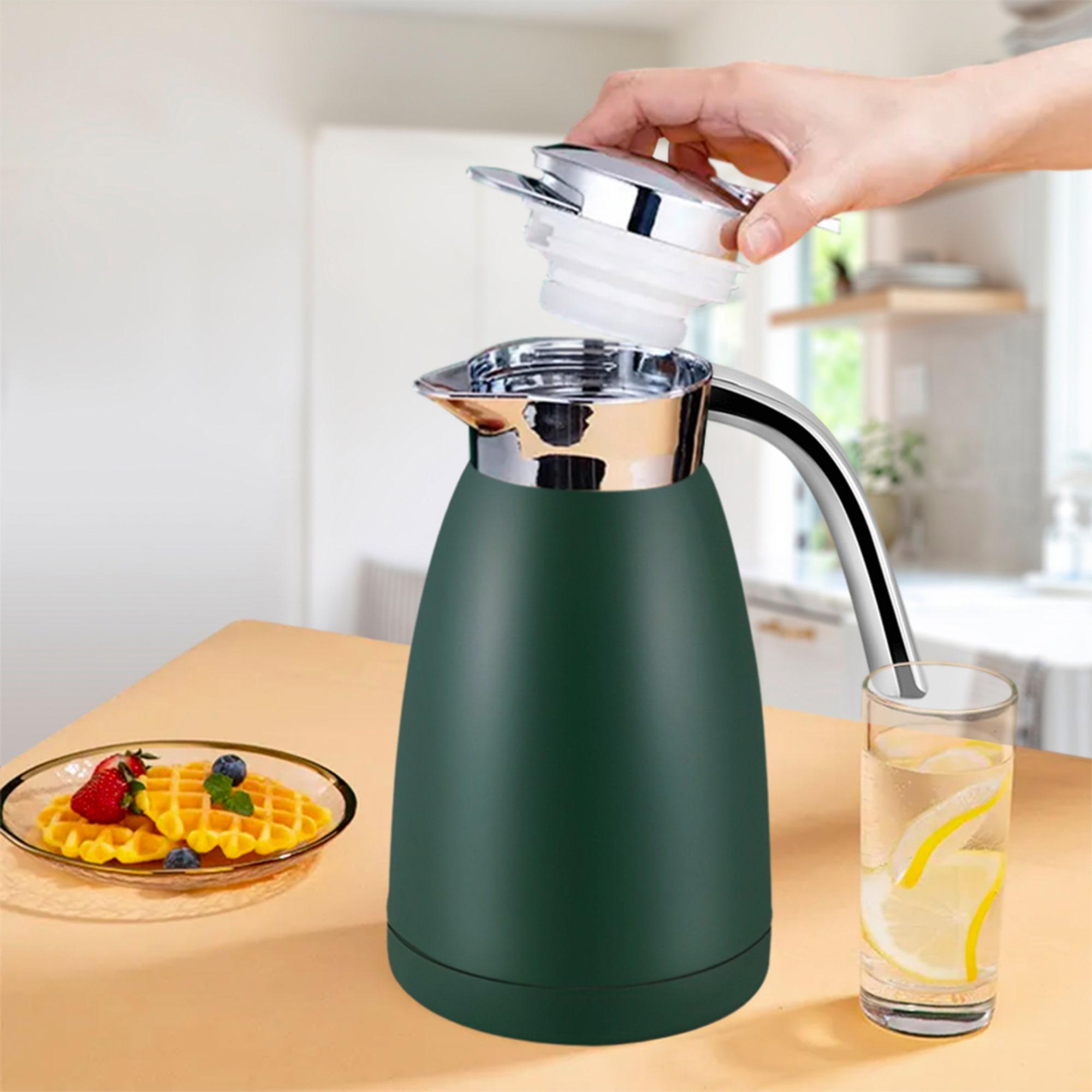 Soga Stainless Steel Insulated Kettle 2.2L Green Image 4