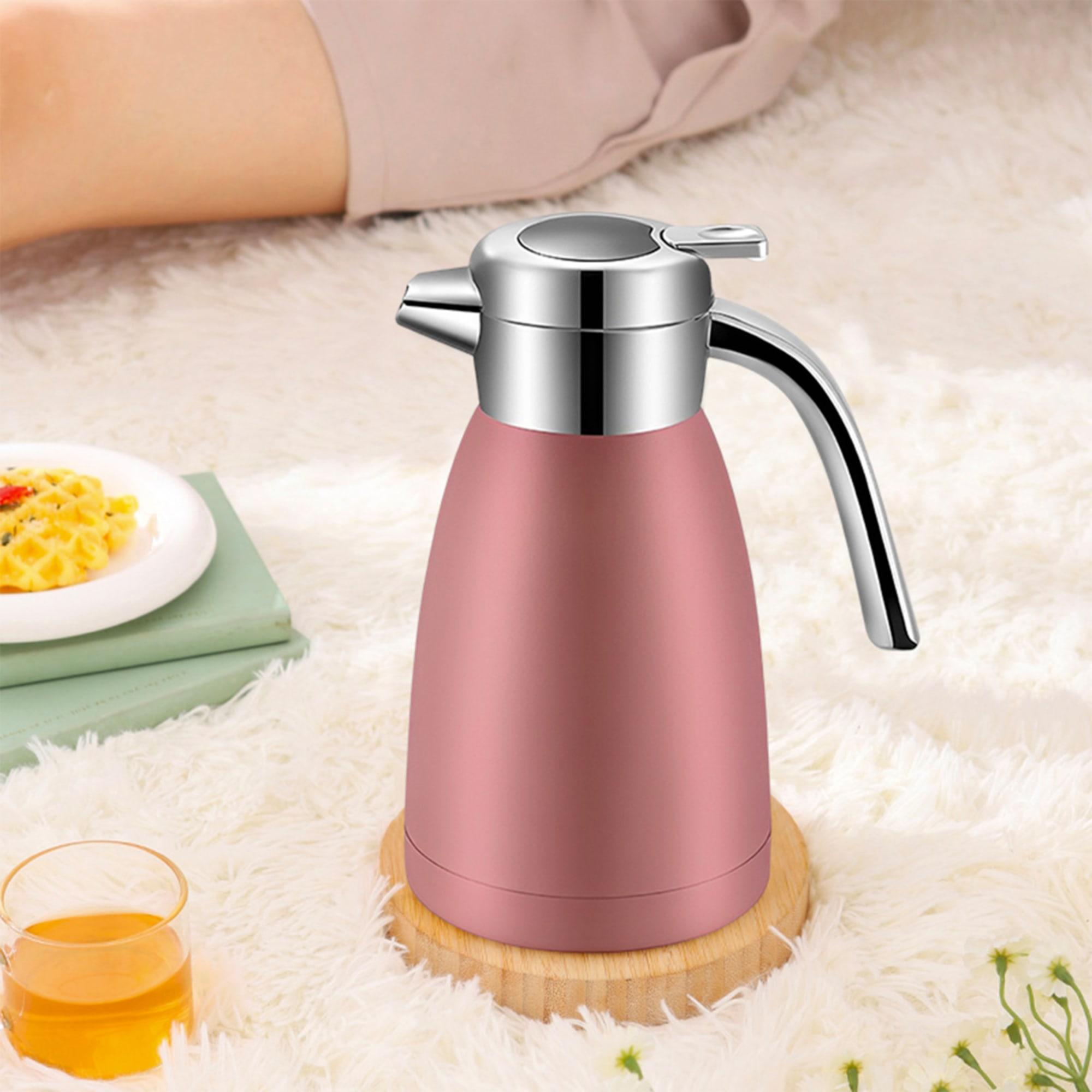 Soga Stainless Steel Insulated Kettle 2.2L Pink Image 3