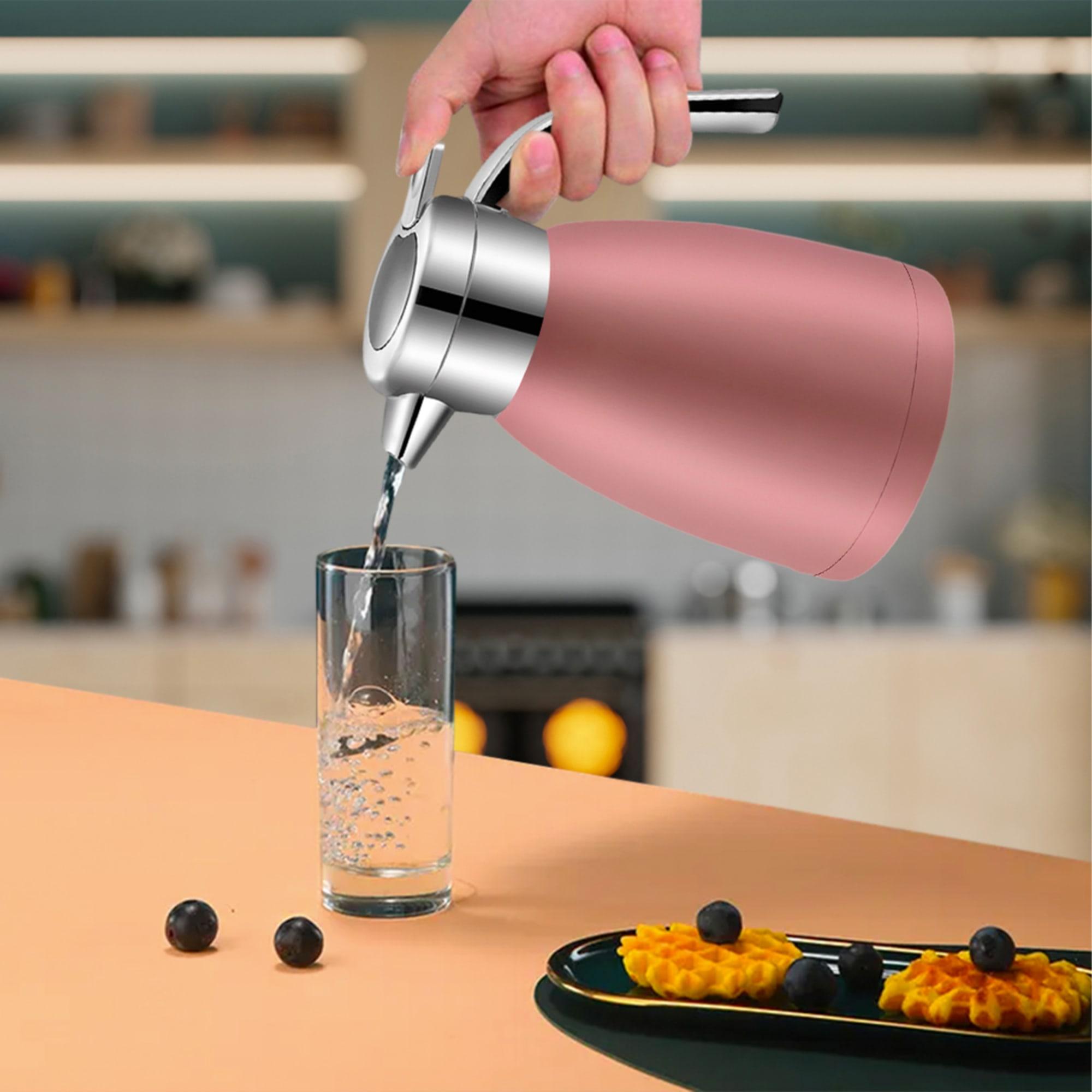 Soga Stainless Steel Insulated Kettle 2.2L Pink Image 5